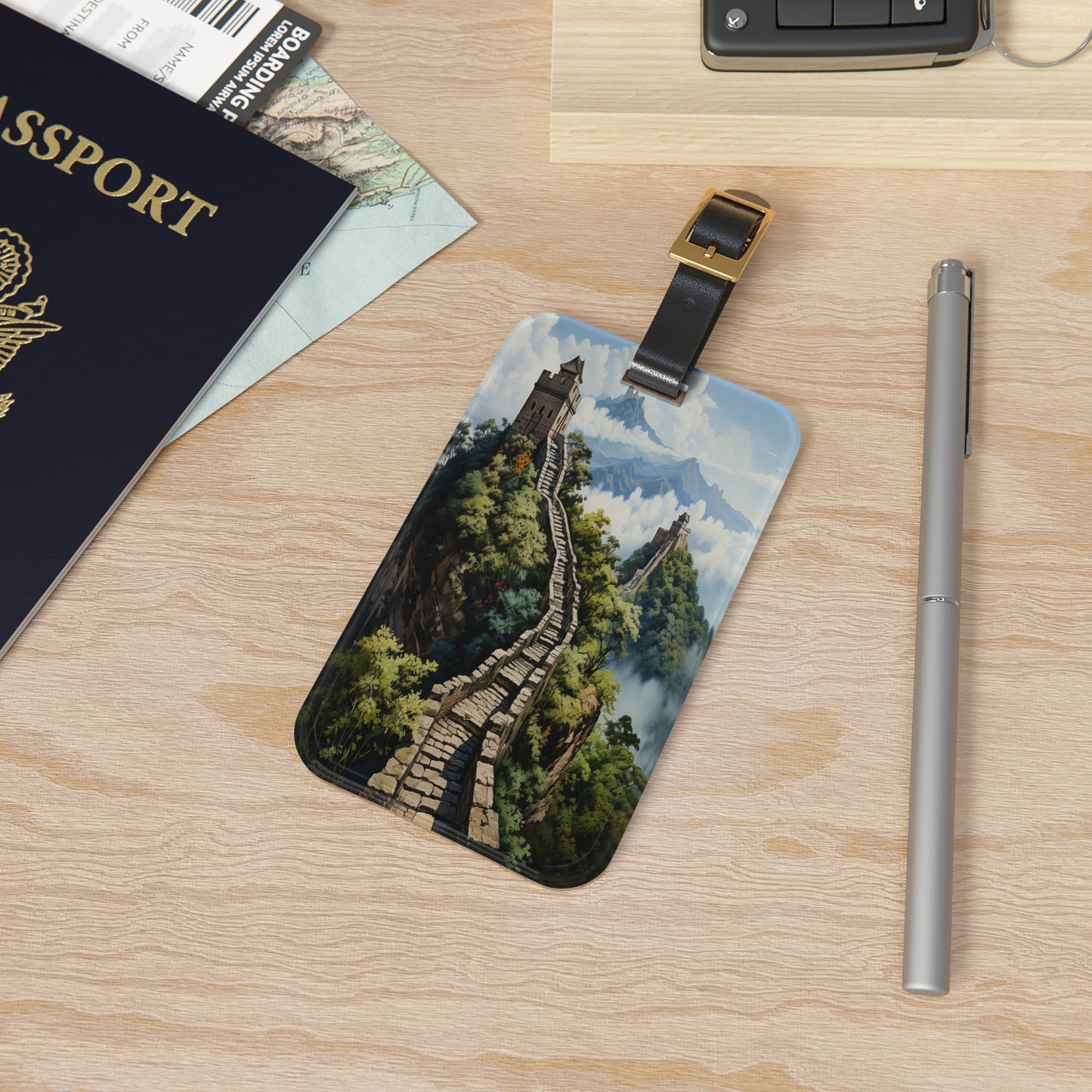 Wall of Wonders Luggage Tag | Artistic Journey Collection | Christmas Vacation | Luggage Tags | Travel Tags