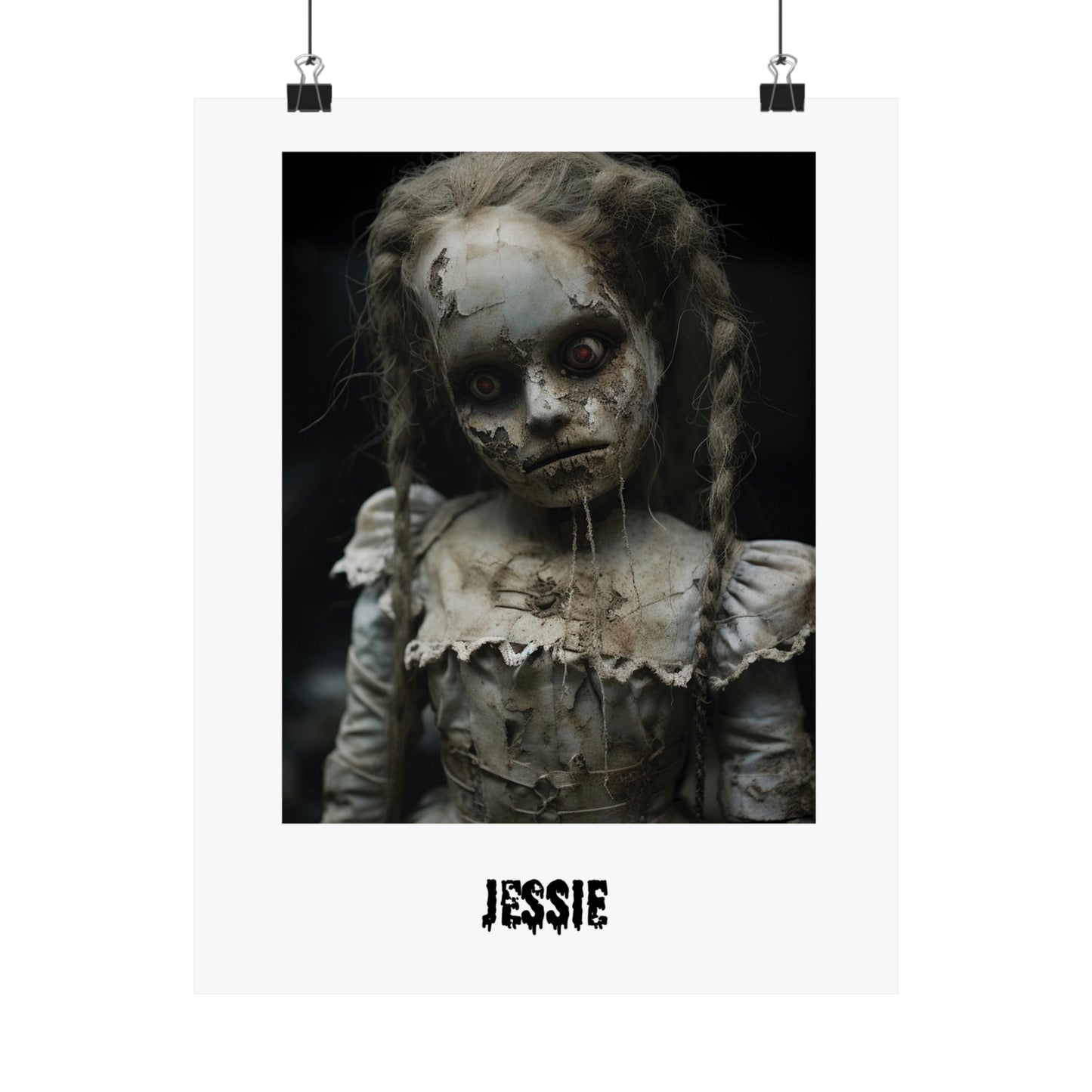 Halloween unique poster | Creepy Doll | Jessie | Halloween Wall Art