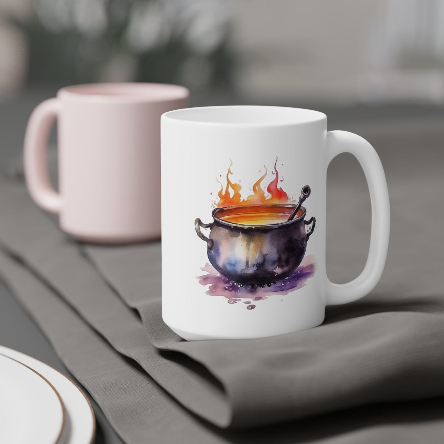 Halloween Cauldron Ceramic Mugs (11oz\15oz\20oz)