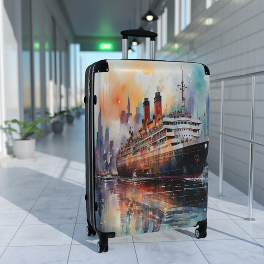 Ocean Odyssey Luggage | Nautical Escape Collection | Christmas vacation | Travel Luggage | Suitcase | Cruise