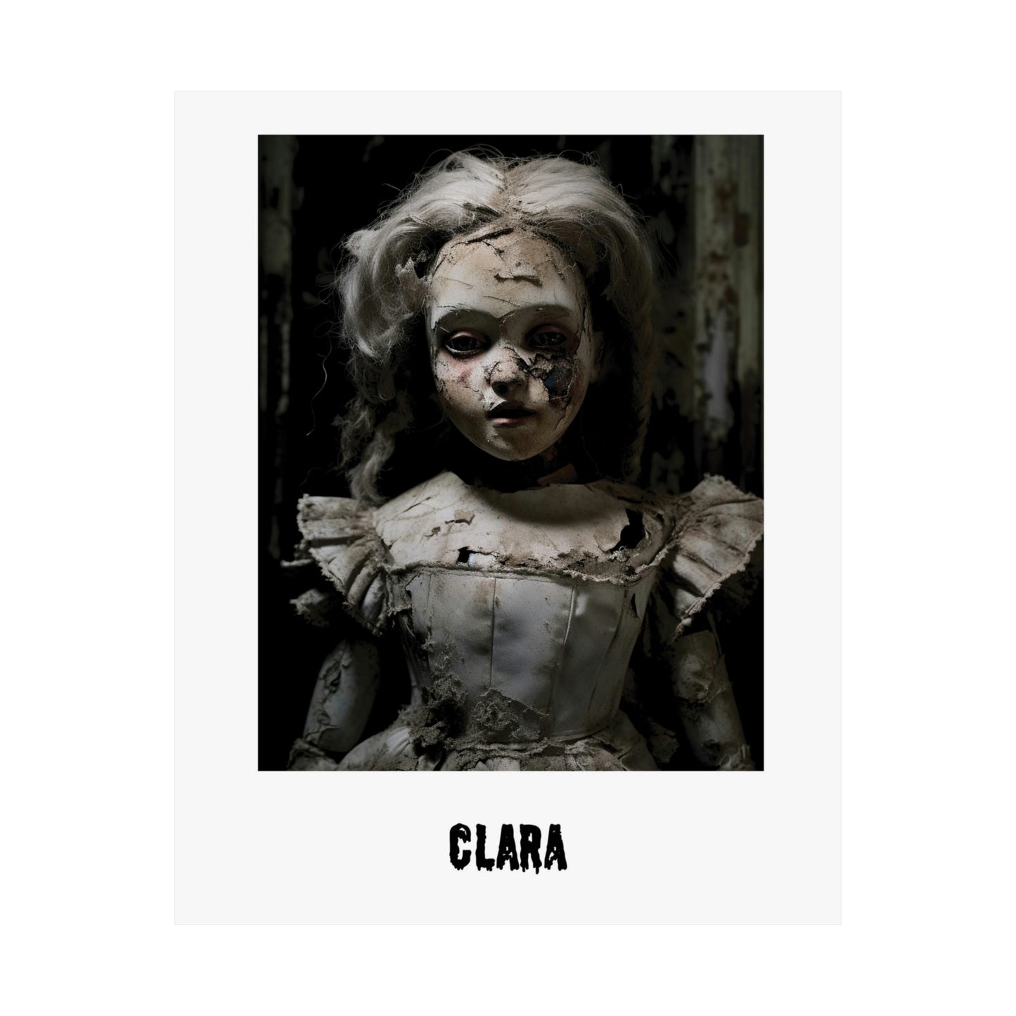 Halloween unique poster | Creepy Doll | Clara | Halloween Wall Art