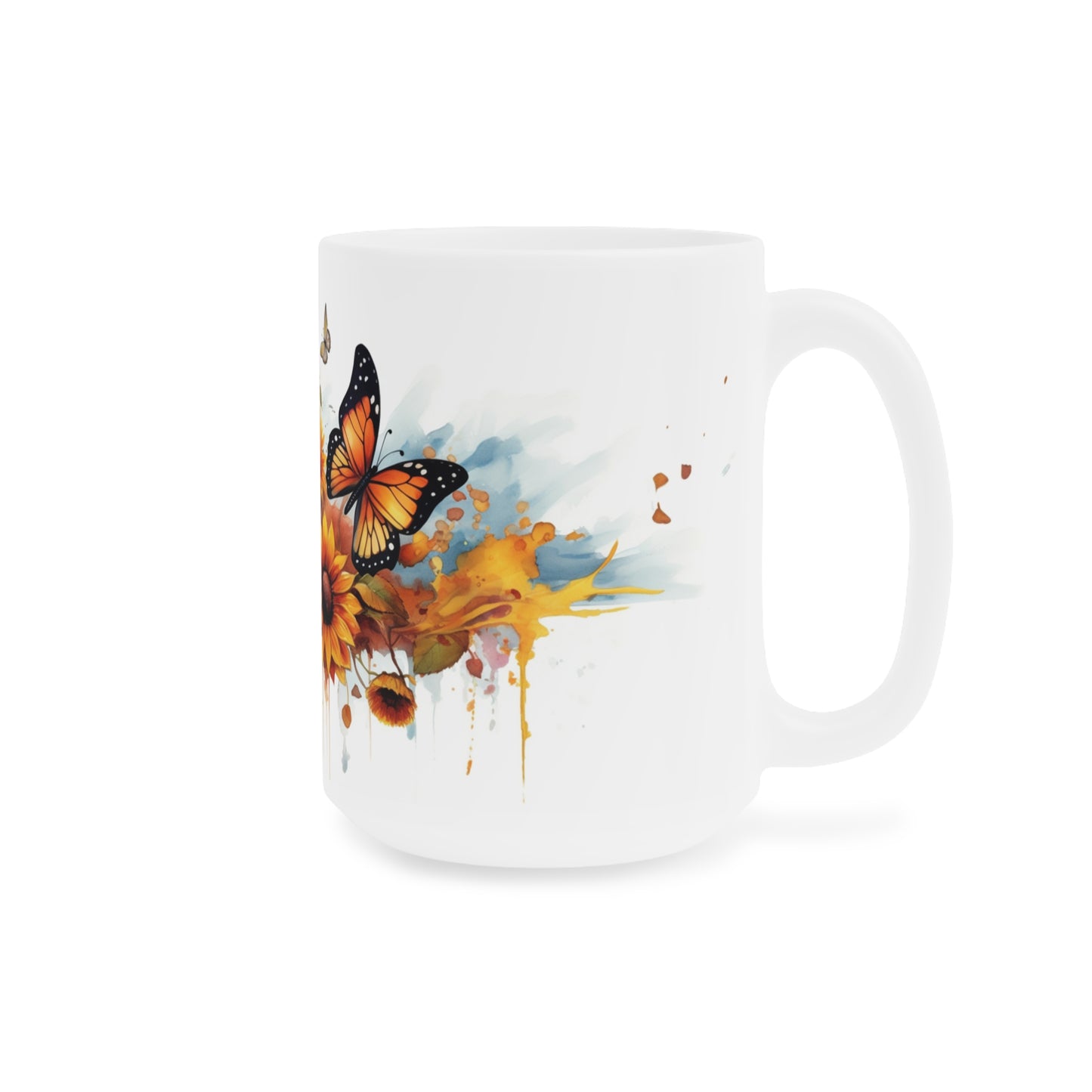 Sunflowers & Butterflies Ceramic Mugs (11oz\15oz\20oz)