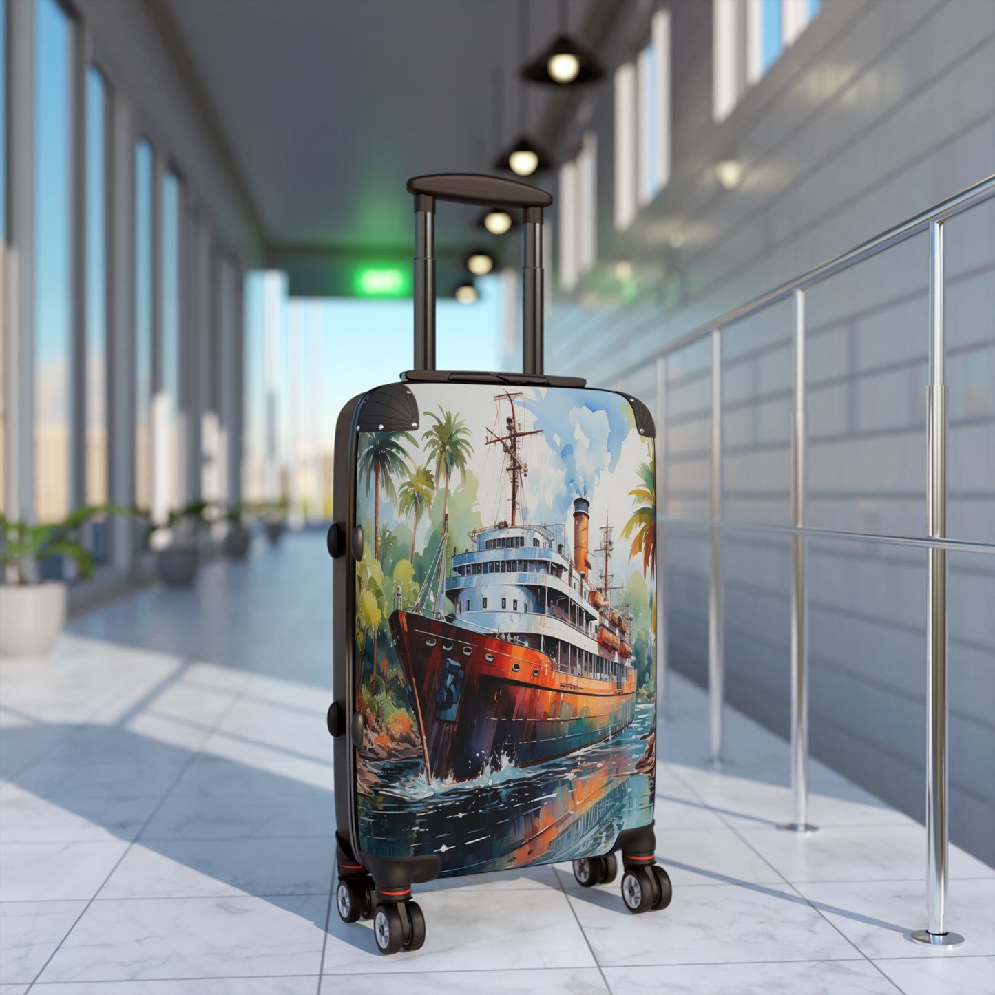 Tropical Voyage Luggage | Nautical Escape Collection | Christmas vacation | Travel Luggage | Suitcase | Cruise