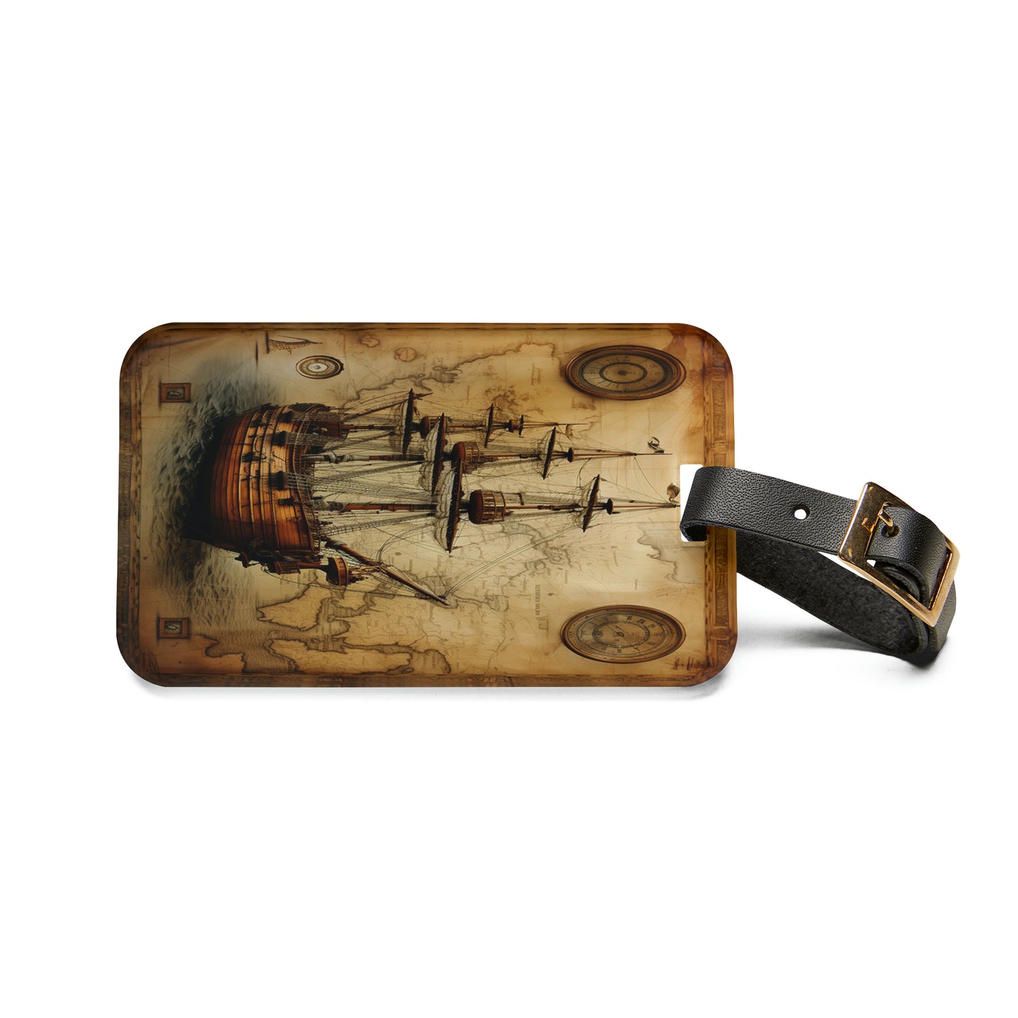 Antique Explorer Luggage Tag | Artistic Journey Collection | Christmas Vacation | Luggage Tags | Travel Tags