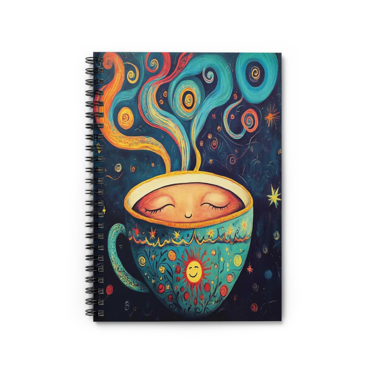 Happy Coffee | Journals | Morning Journaling | Spiral Notebook - Ruled Line | Devotional | Meditations