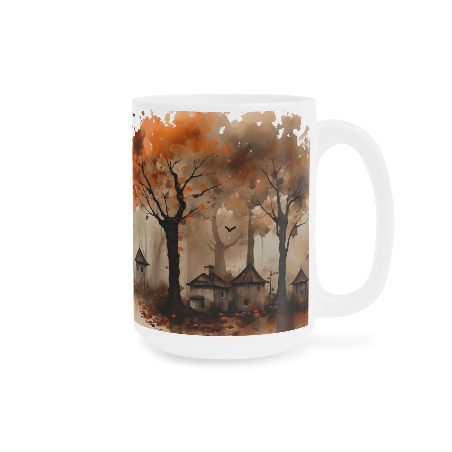 Strength | Autumn Fall Coffee Mug | Rustic Fall Mug | Watercolor Fall Mug