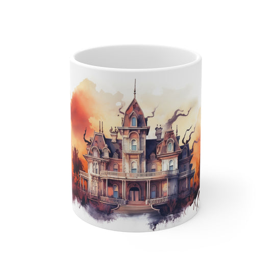 Haunted Halloween Mansion Ceramic Mugs (11oz\15oz\20oz)