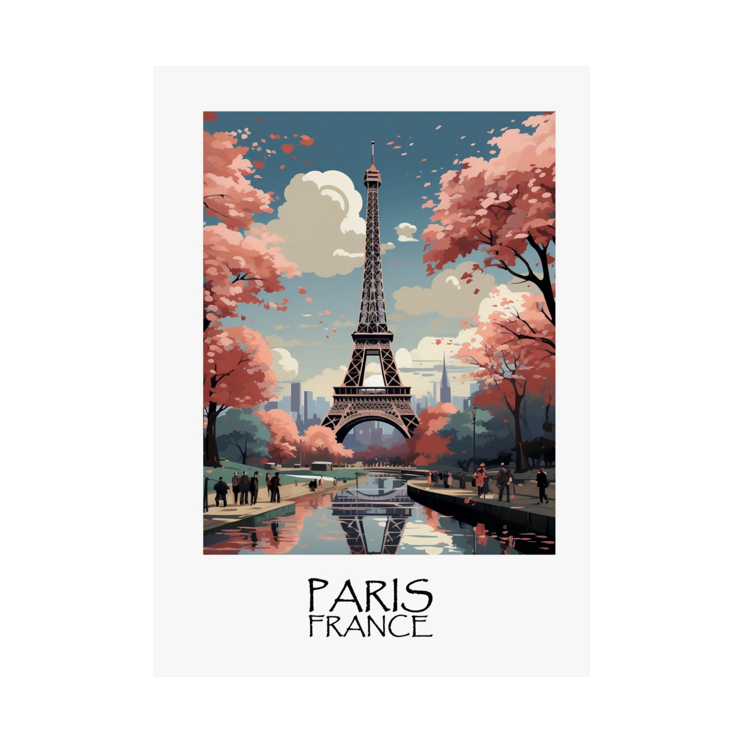 Unique Travel poster| Eiffel Elegance | Paris, France | Eiffel Tower | 1920s Art Deco Wall Art | Retro Wall Art