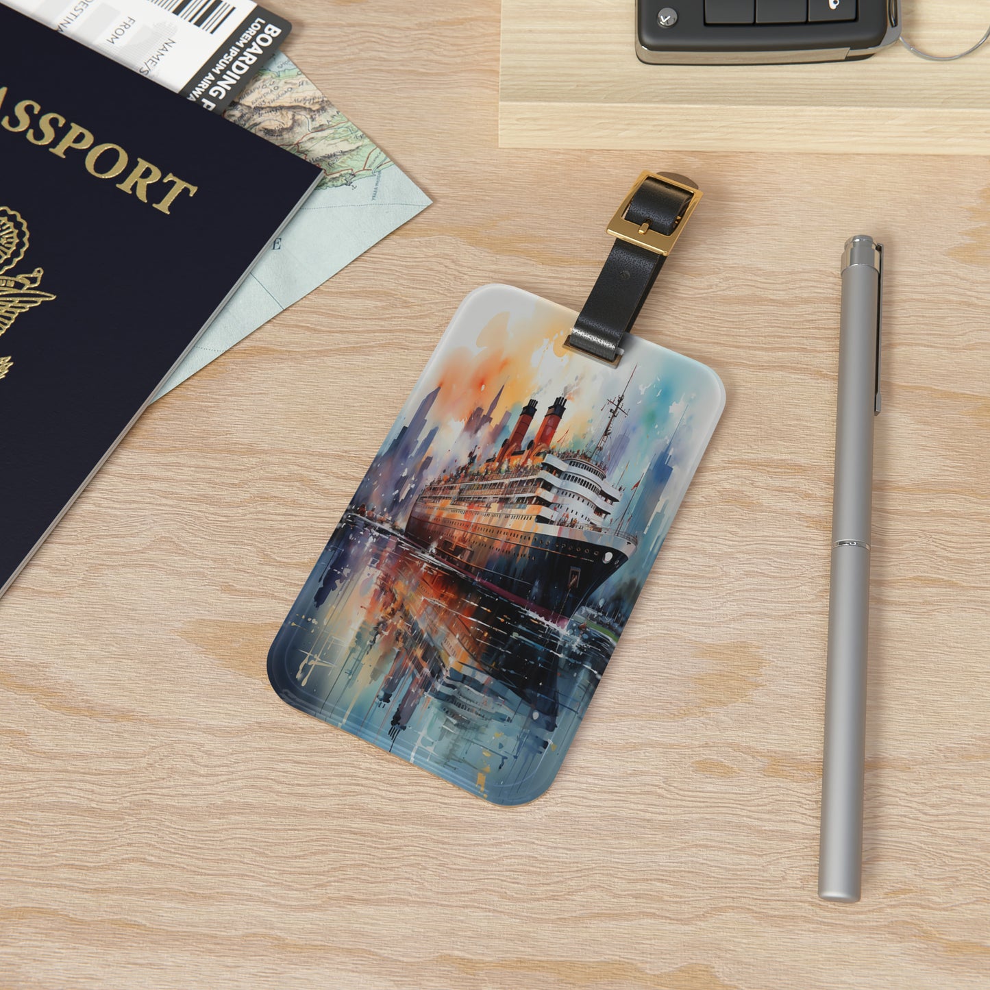 Ocean Odyssey Luggage Tag | Artistic Journey Collection | Christmas Vacation | Luggage Tags | Travel Tags