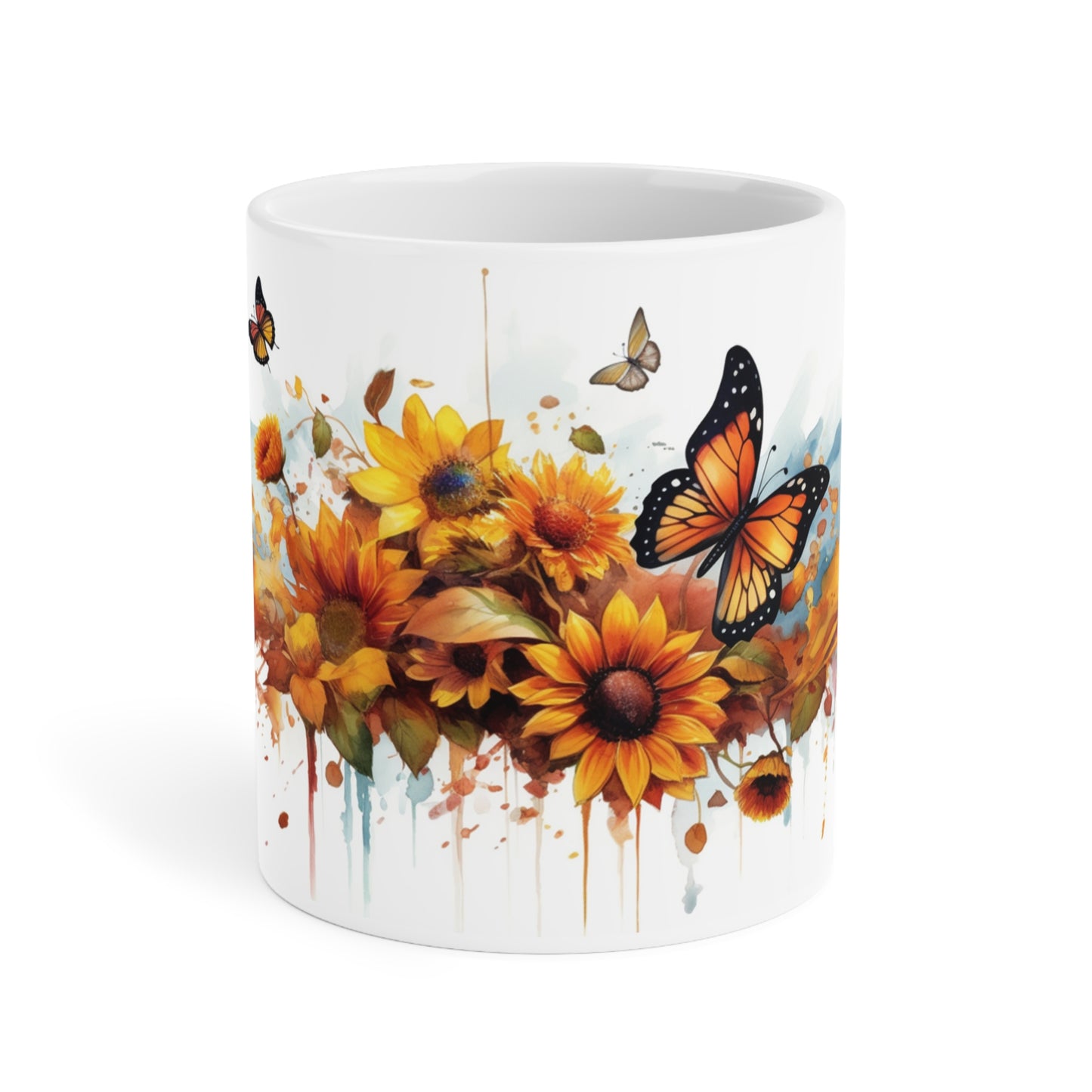 Sunflowers & Butterflies Ceramic Mugs (11oz\15oz\20oz)