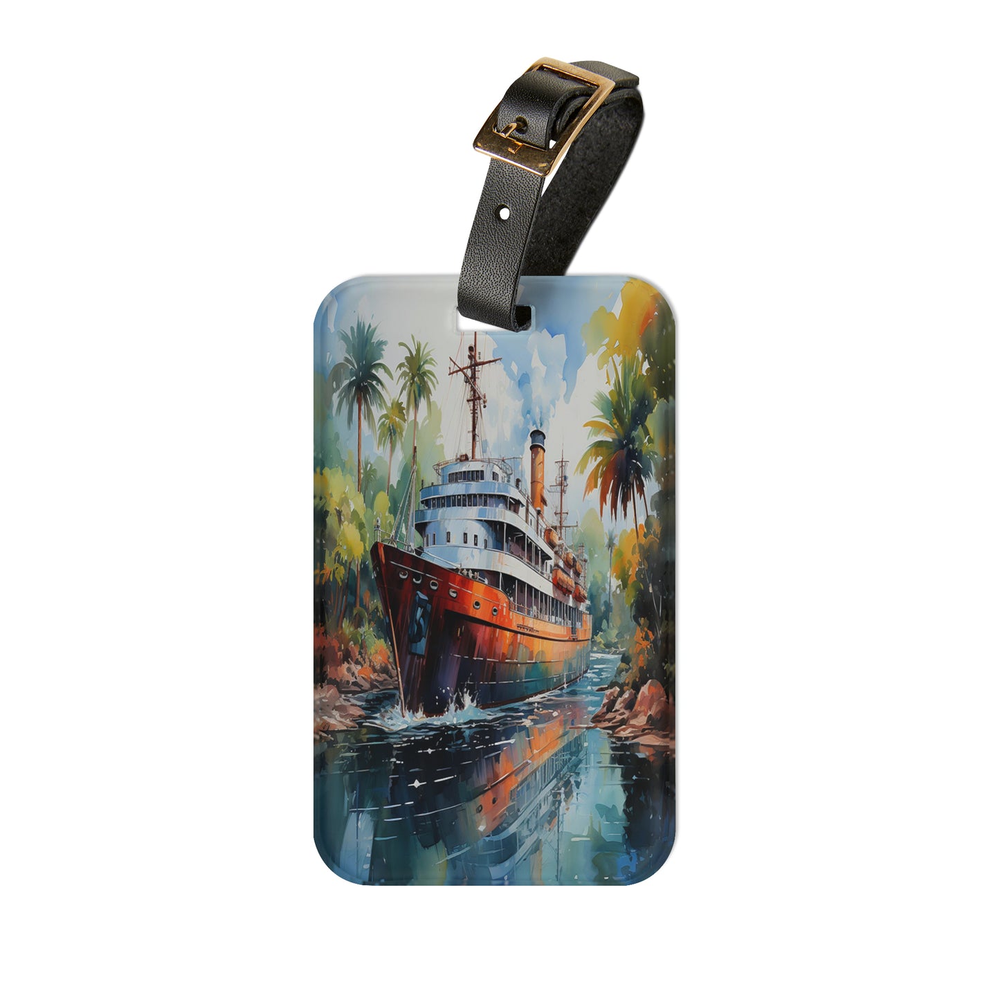 Tropical Voyage Luggage Tag | Artistic Journey Collection | Christmas Vacation | Luggage Tags | Travel Tags