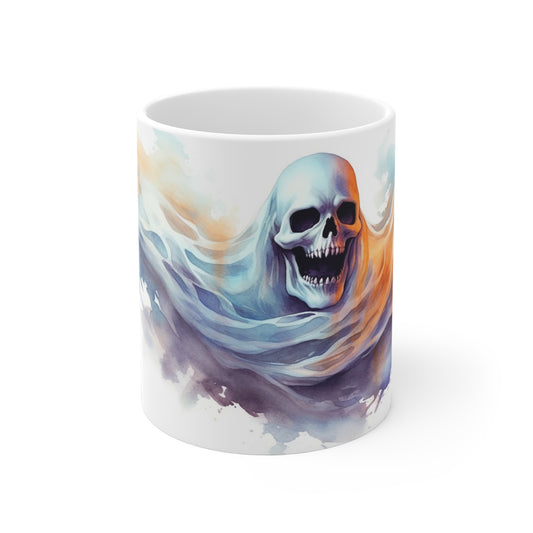 Halloween Skeletal Ghost Ceramic Mugs (11oz\15oz\20oz)