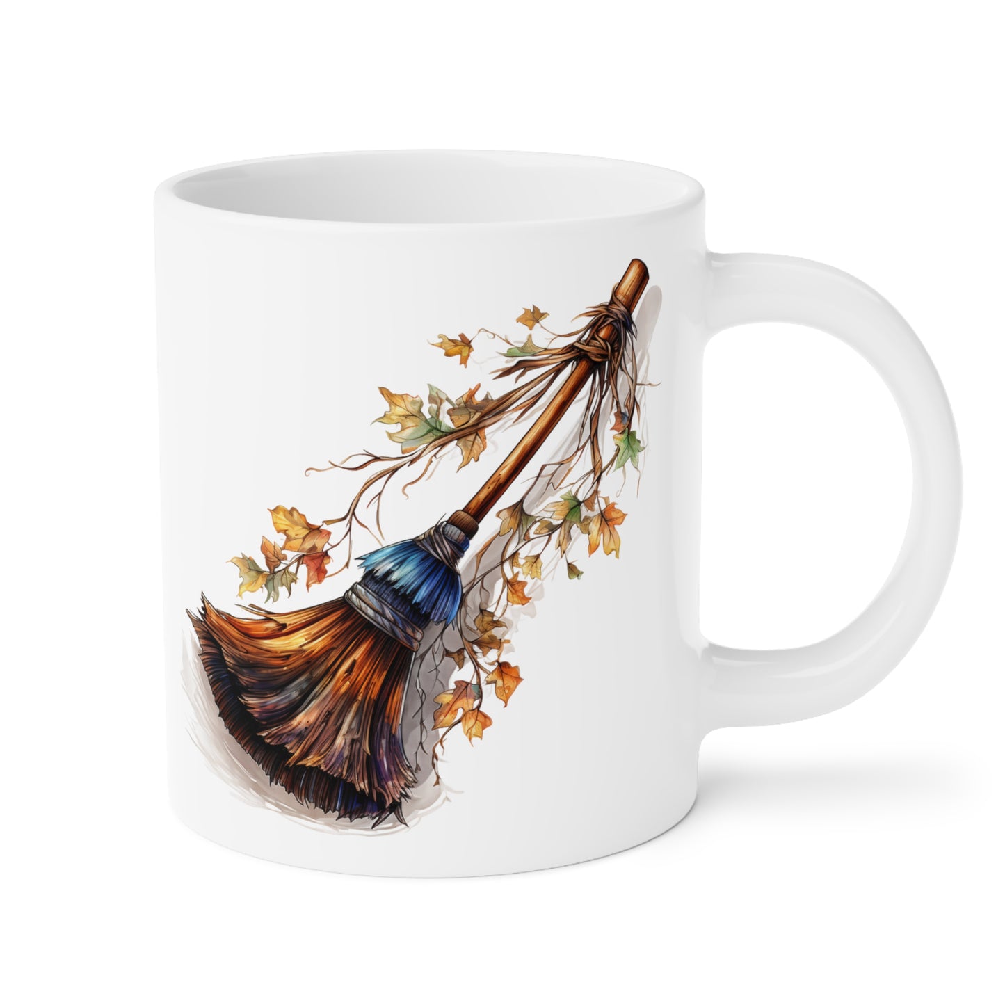 Halloween Autumn Witch's Broom Ceramic Mugs (11oz\15oz\20oz)