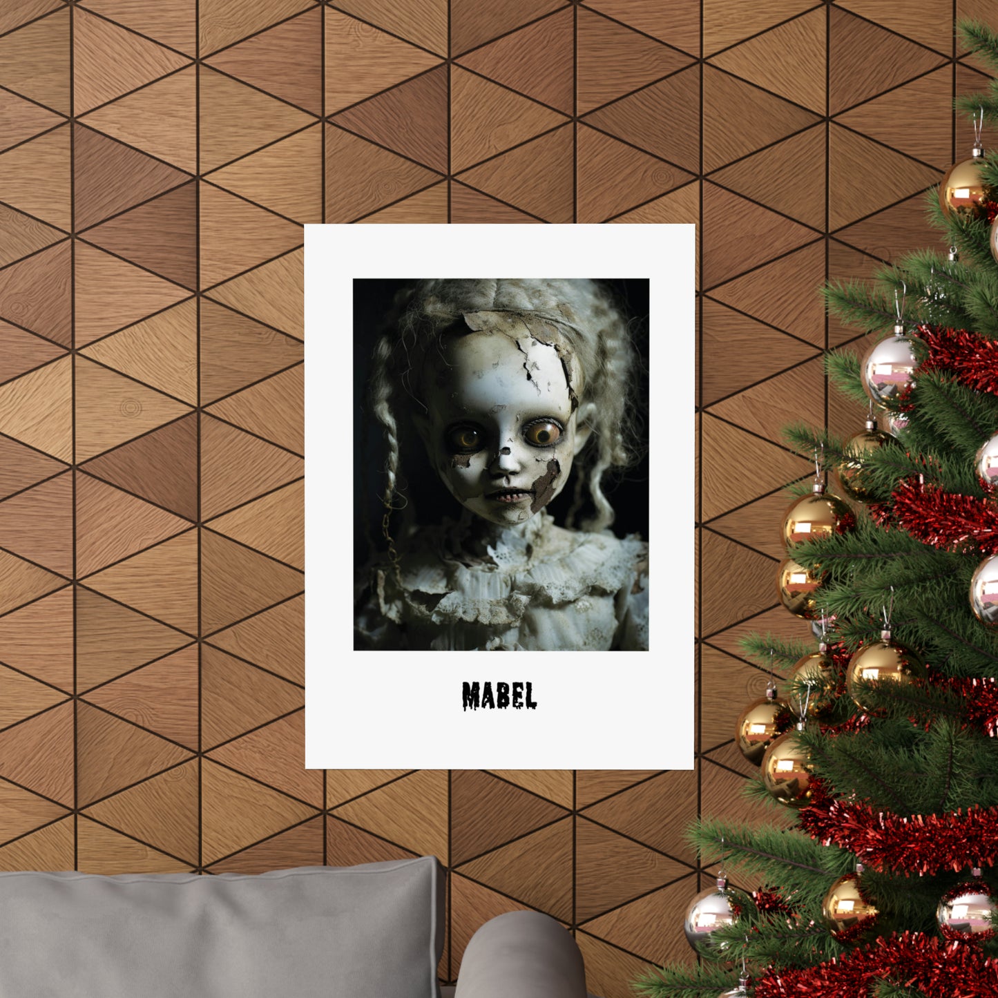 Halloween unique poster | Creepy Doll | Mabel | Halloween Wall Art