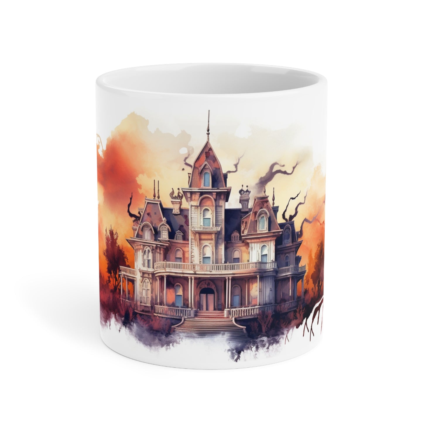 Haunted Halloween Mansion Ceramic Mugs (11oz\15oz\20oz)