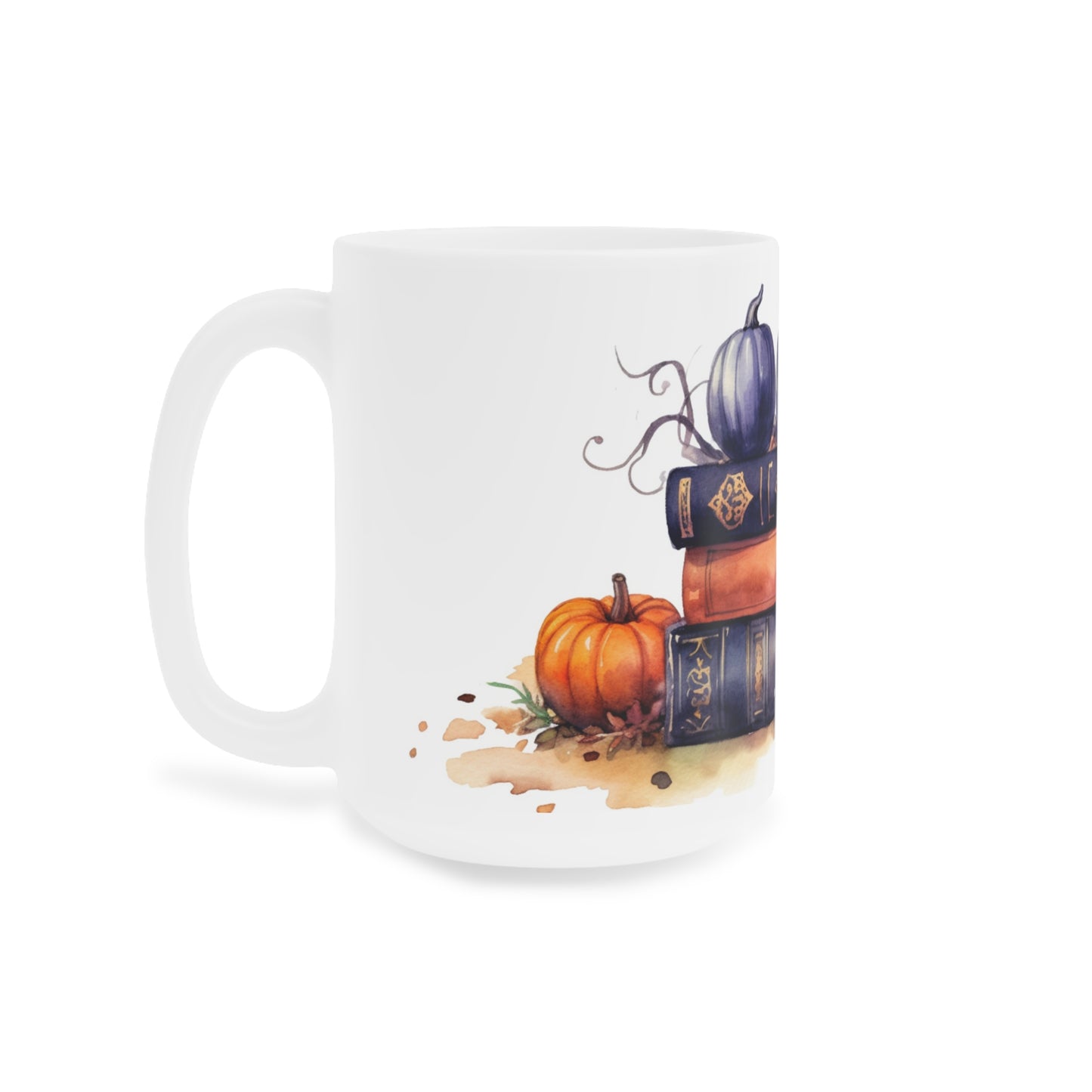 Halloween Spellbooks & Pumpkins Ceramic Mugs (11oz\15oz\20oz)