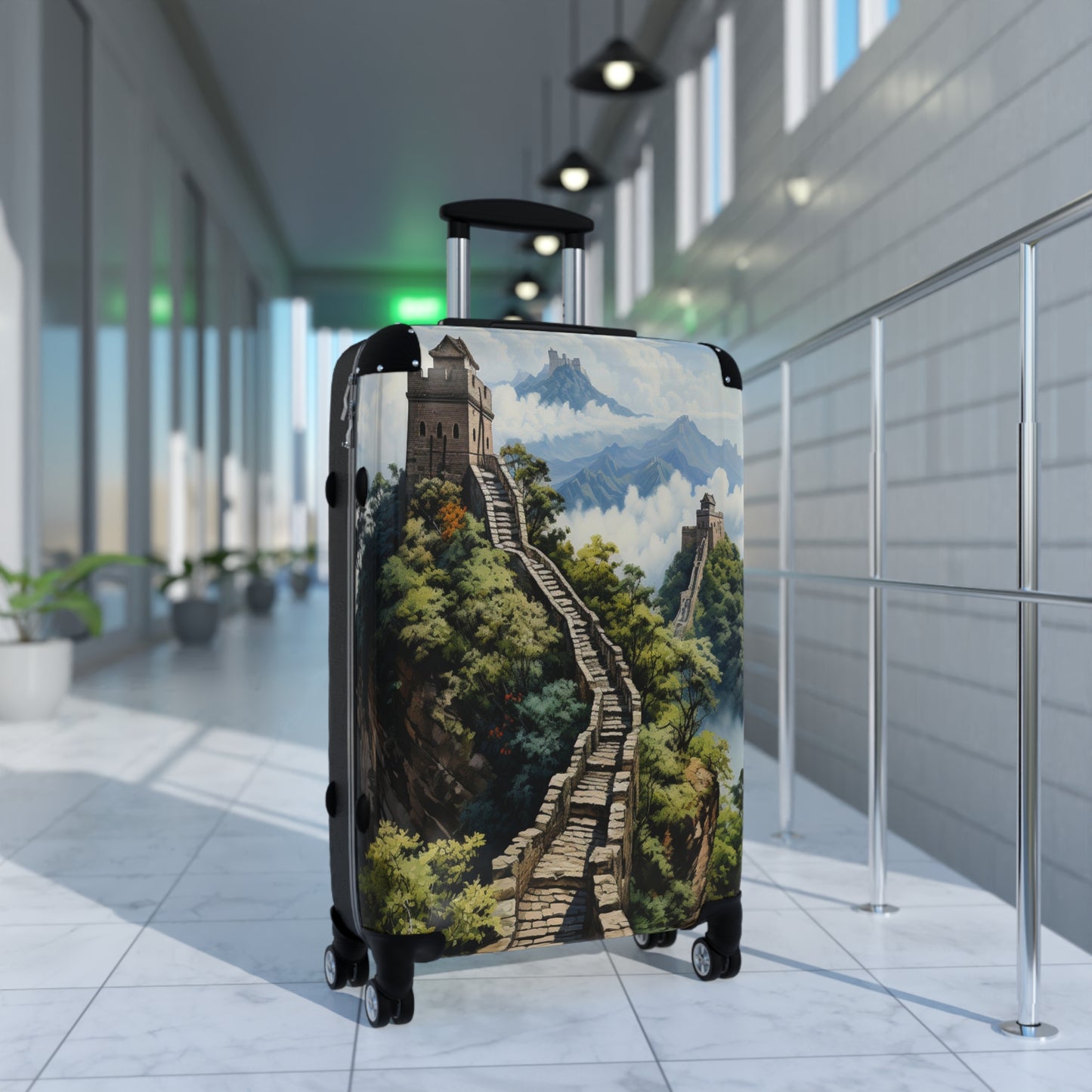 Wall of Wonders Luggage | Great Wall of China | Travel Luggage | Christmas vacation | Unique Christmas gift | Suitcase