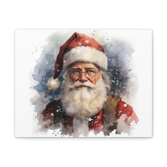 Winter's Warmth | Santa's Canvas Chronicles | Holiday decor | Christmas Wall Art | Retro Art | Christmas