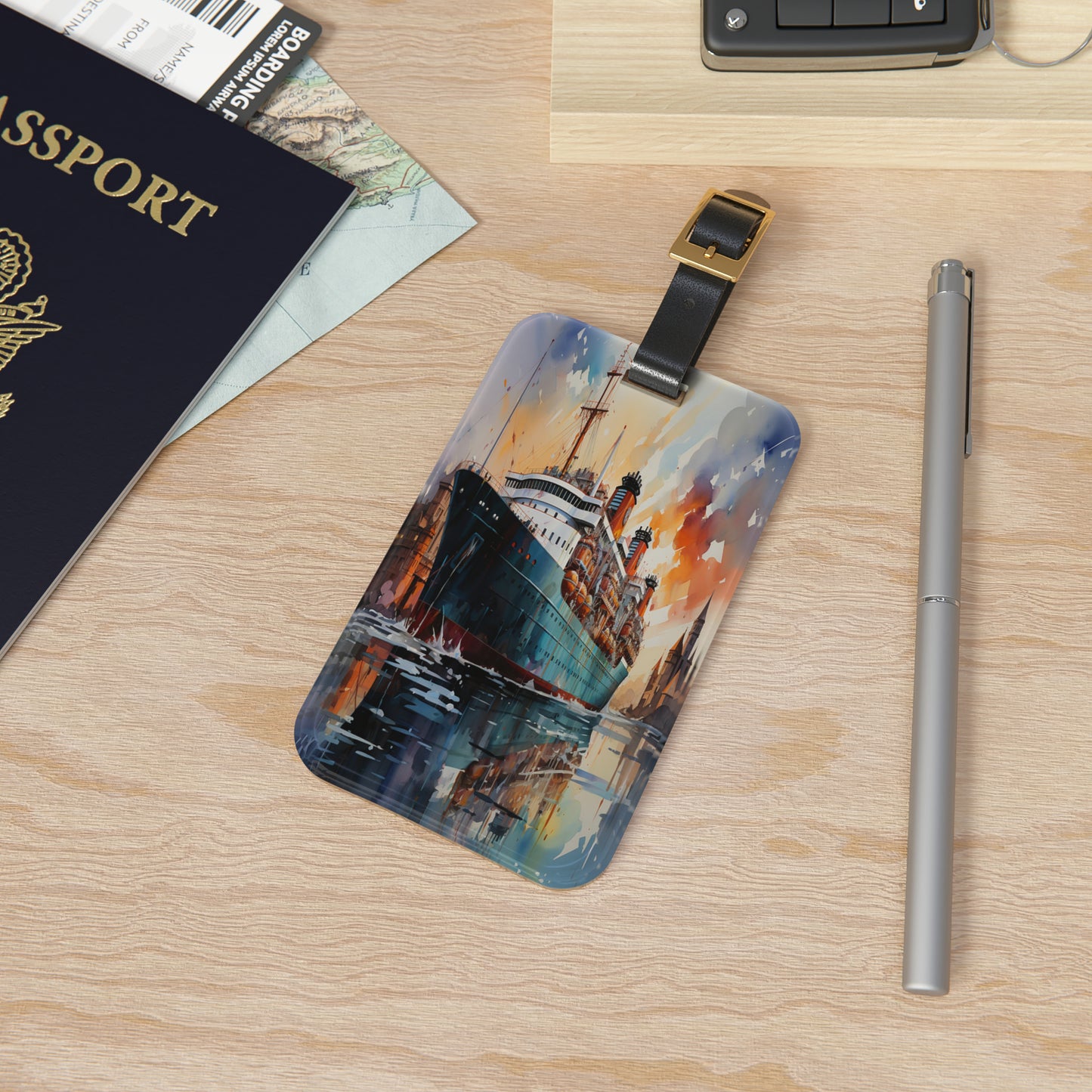 Seafarer's Dream Luggage Tag | Artistic Journey Collection | Christmas Vacation | Luggage Tags | Travel Tags