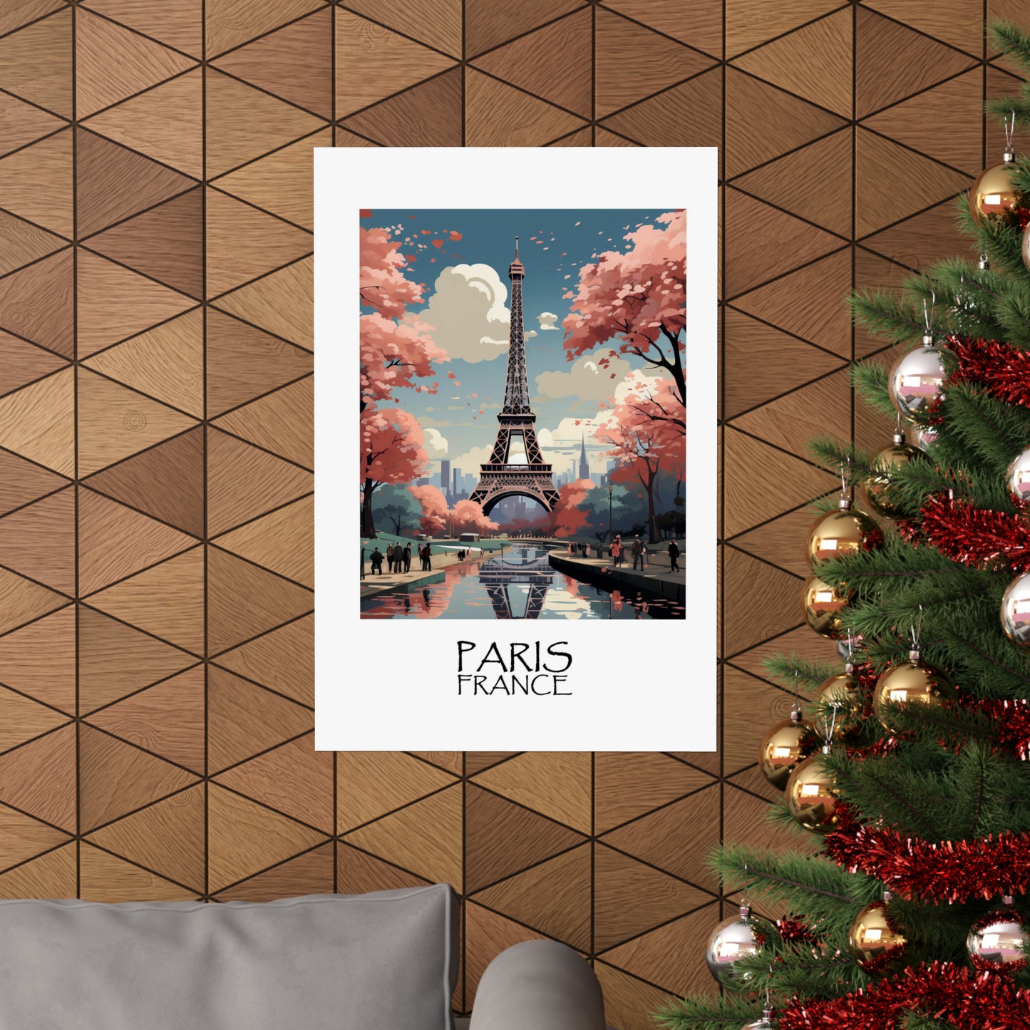 Unique Travel poster| Eiffel Elegance | Paris, France | Eiffel Tower | 1920s Art Deco Wall Art | Retro Wall Art