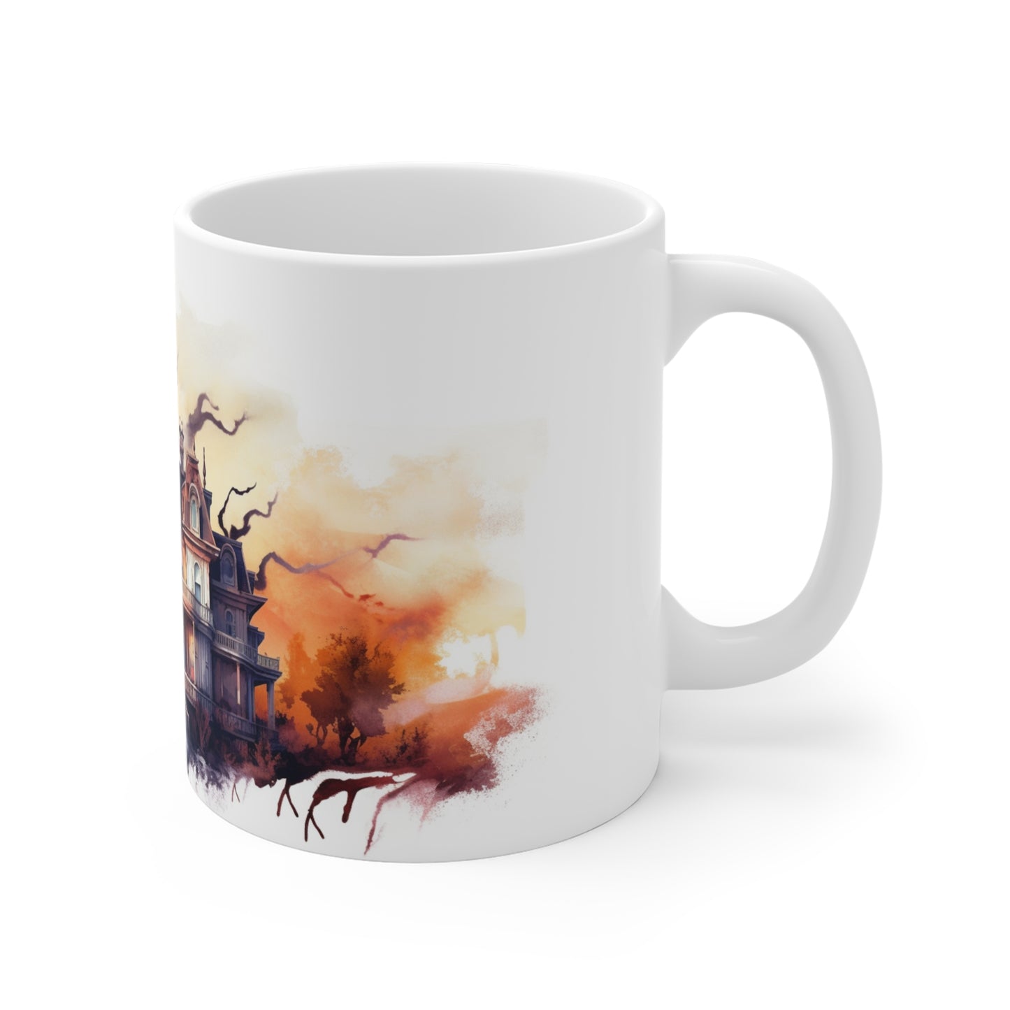 Haunted Halloween Mansion Ceramic Mugs (11oz\15oz\20oz)