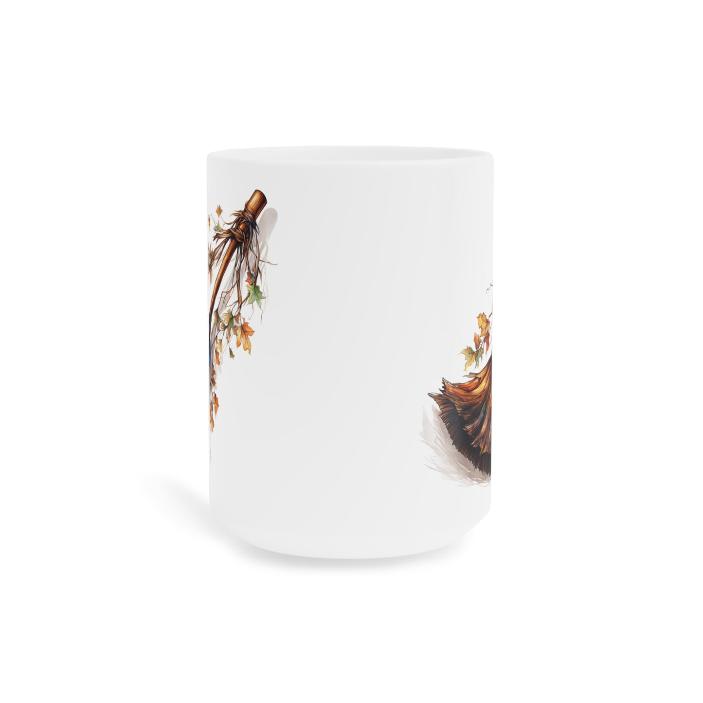 Halloween Autumn Witch's Broom Ceramic Mugs (11oz\15oz\20oz)