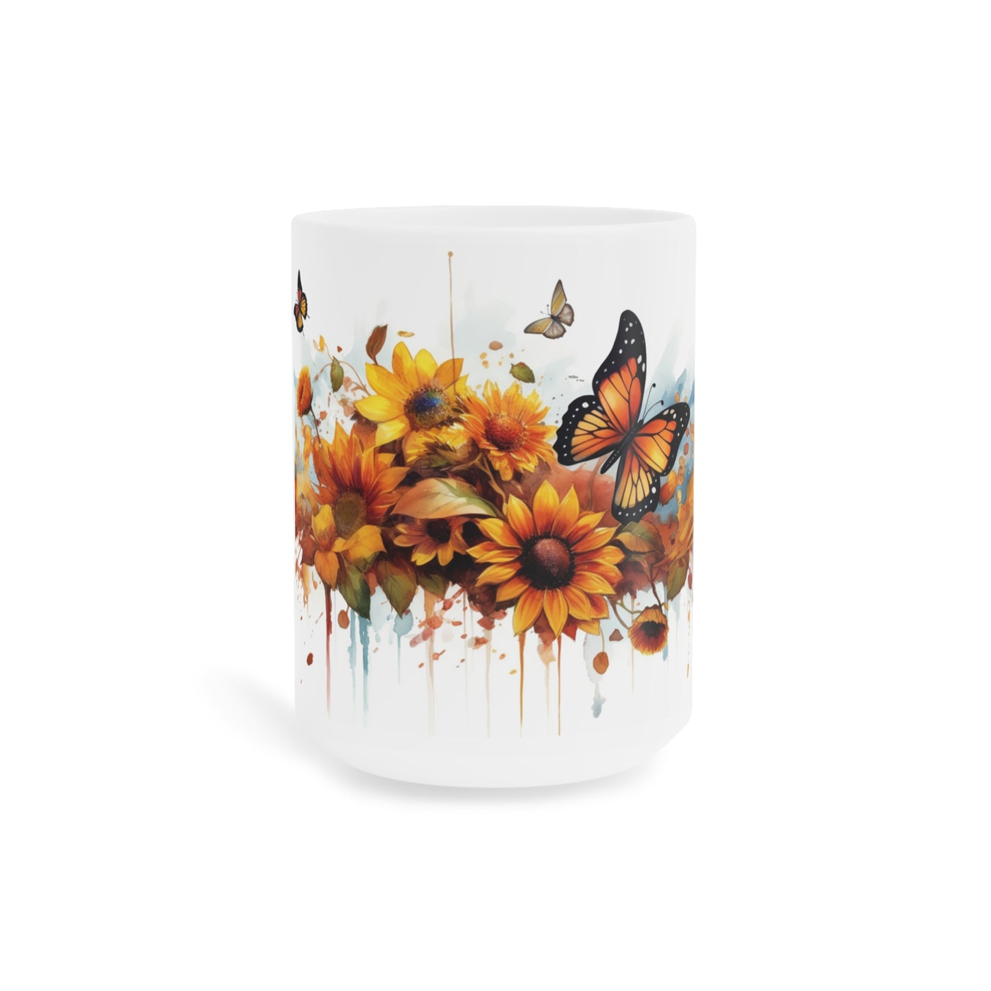 Sunflowers & Butterflies Ceramic Mugs (11oz\15oz\20oz)