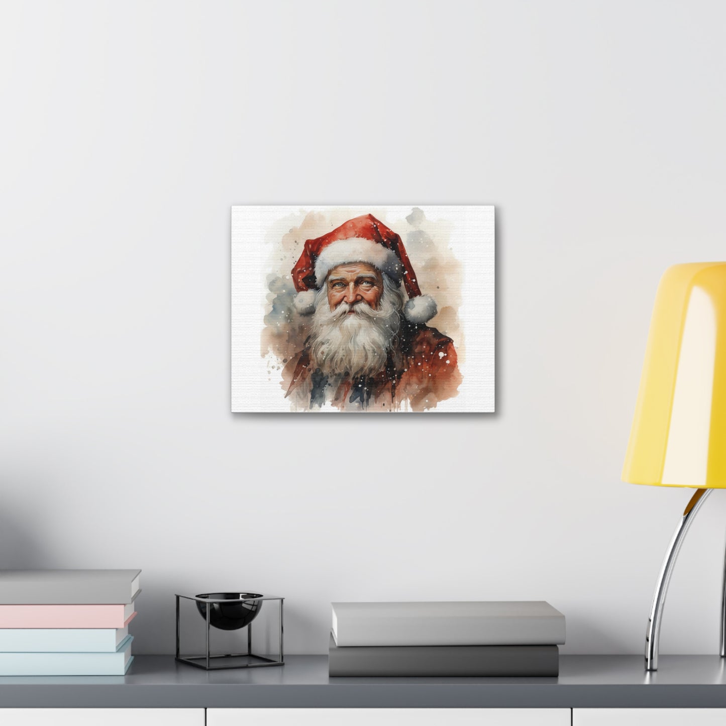 Quiet Moment | Santa's Canvas Chronicles | Holiday decor | Christmas Wall Art | Retro Art | Christmas