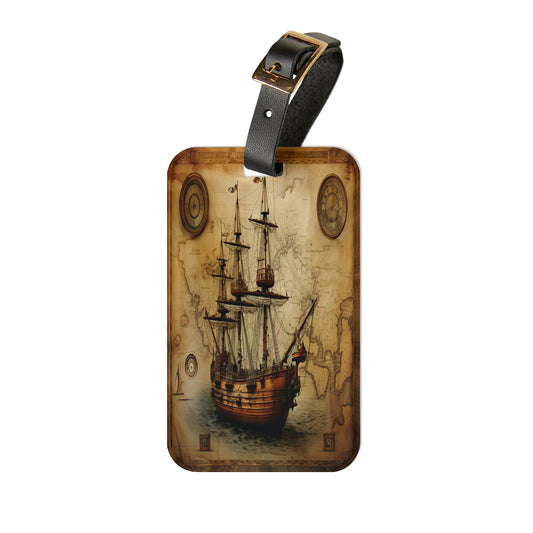 Antique Explorer Luggage Tag | Artistic Journey Collection | Christmas Vacation | Luggage Tags | Travel Tags