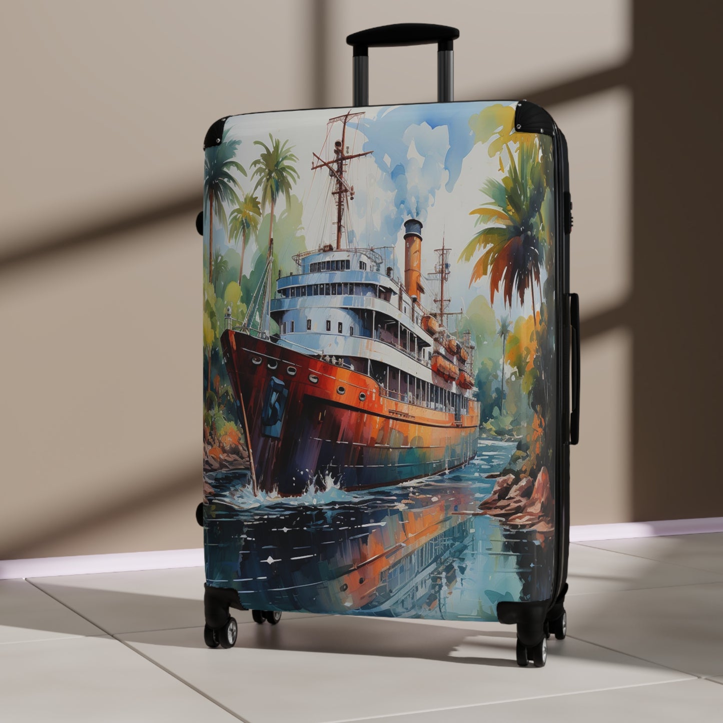 Tropical Voyage Luggage | Nautical Escape Collection | Christmas vacation | Travel Luggage | Suitcase | Cruise