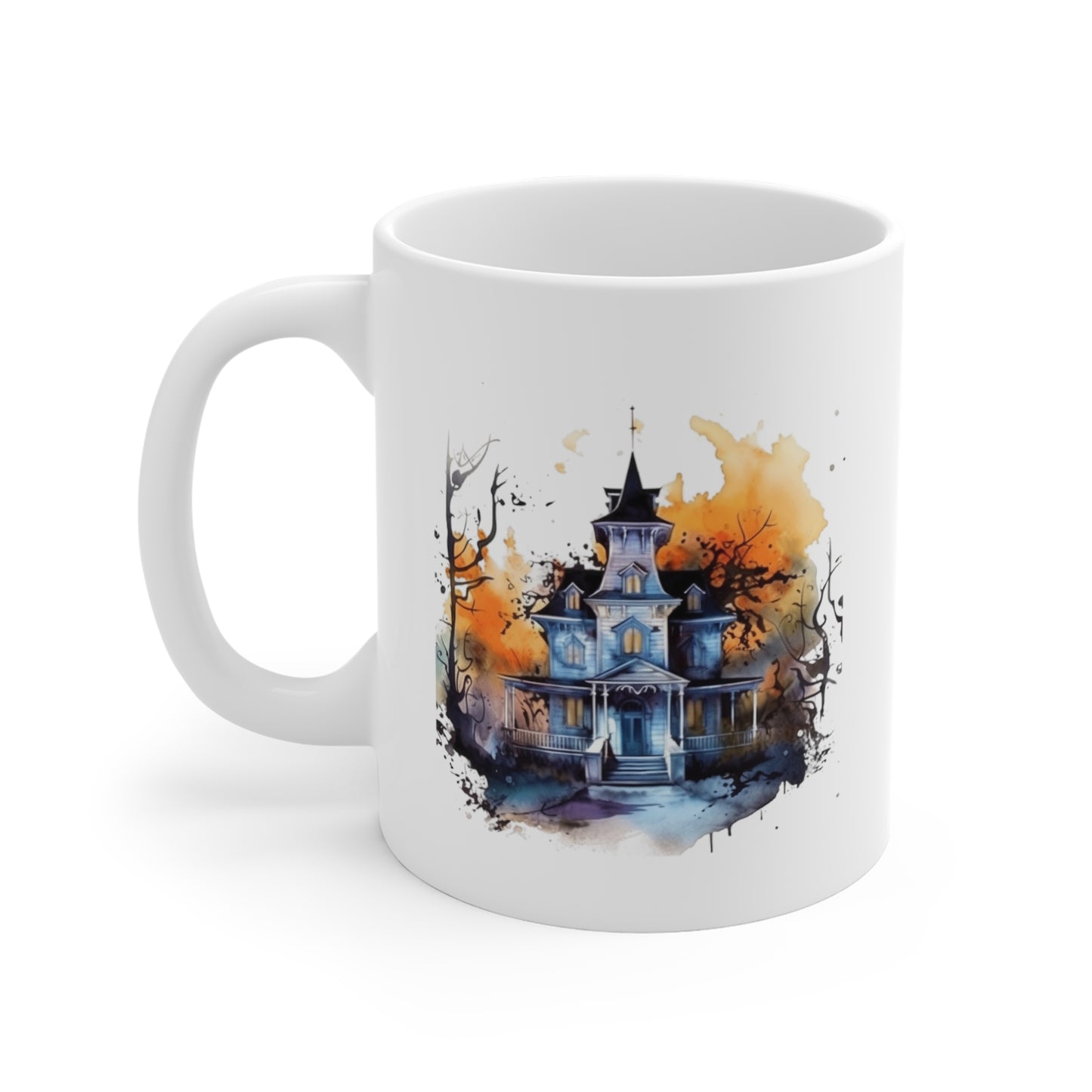 Haunted Halloween Mansion #2 Ceramic Mugs (11oz\15oz\20oz)