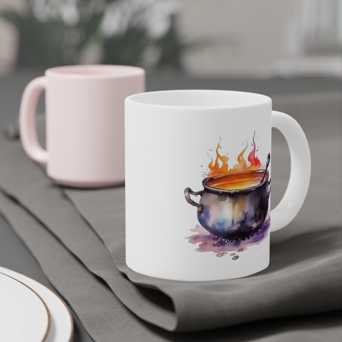 Halloween Cauldron Ceramic Mugs (11oz\15oz\20oz)