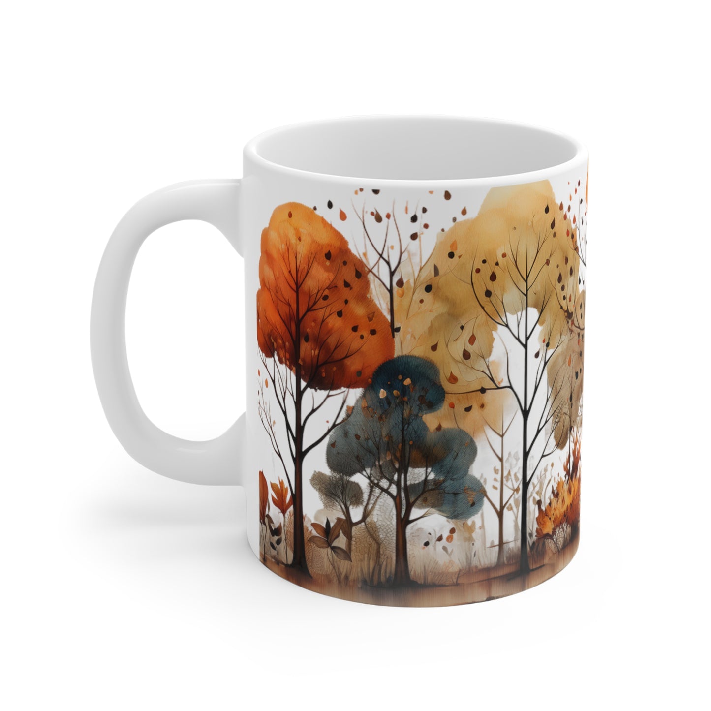 Changing of the Colors | Autumn Fall Coffee Mug | Rustic Fall Mug | Watercolor Fall Mug