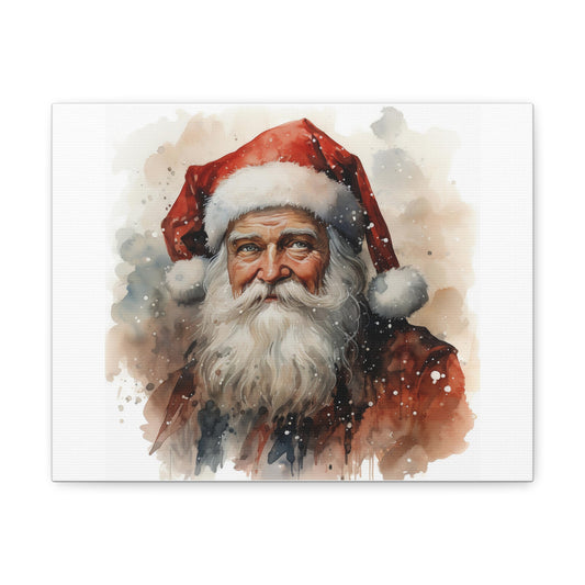 Quiet Moment | Santa's Canvas Chronicles | Holiday decor | Christmas Wall Art | Retro Art | Christmas