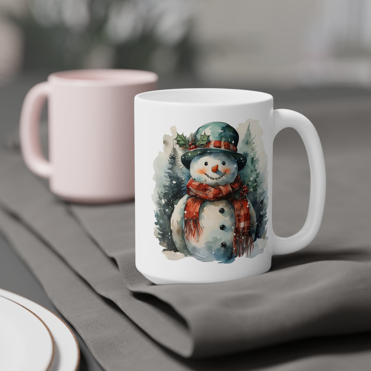 Frosty Faces | Christmas Coffee Mugs | Coffee Ceramic Mugs (11oz\15oz\20oz) | Coffee Mugs