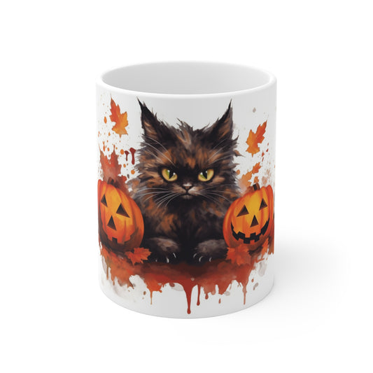 Halloween Black Cat Ceramic Mugs (11oz\15oz\20oz)