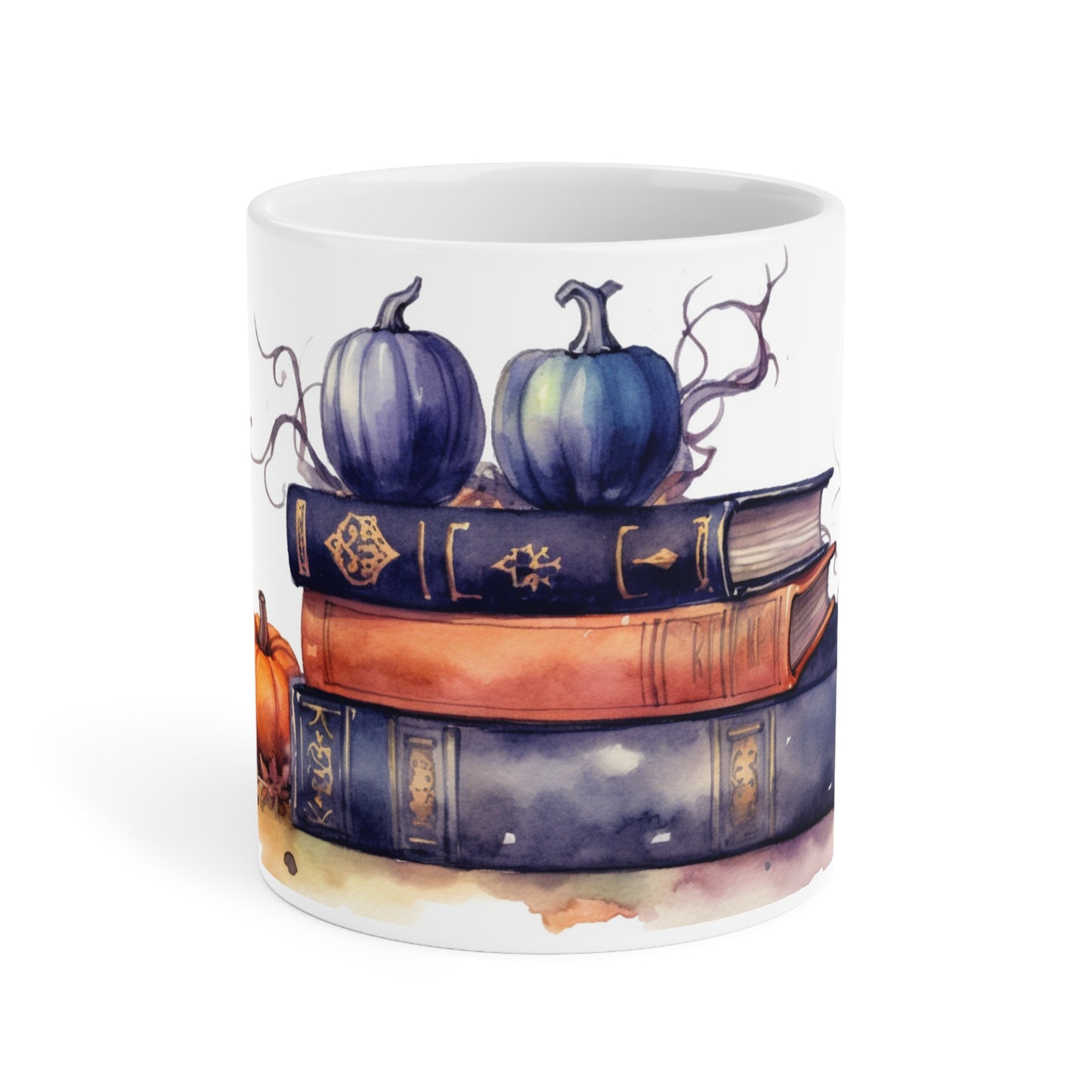 Halloween Spellbooks & Pumpkins Ceramic Mugs (11oz\15oz\20oz)