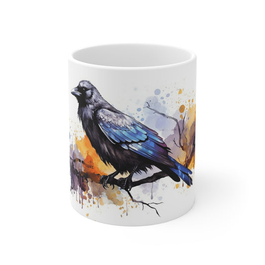 Halloween Black Crow Ceramic Mugs (11oz\15oz\20oz)