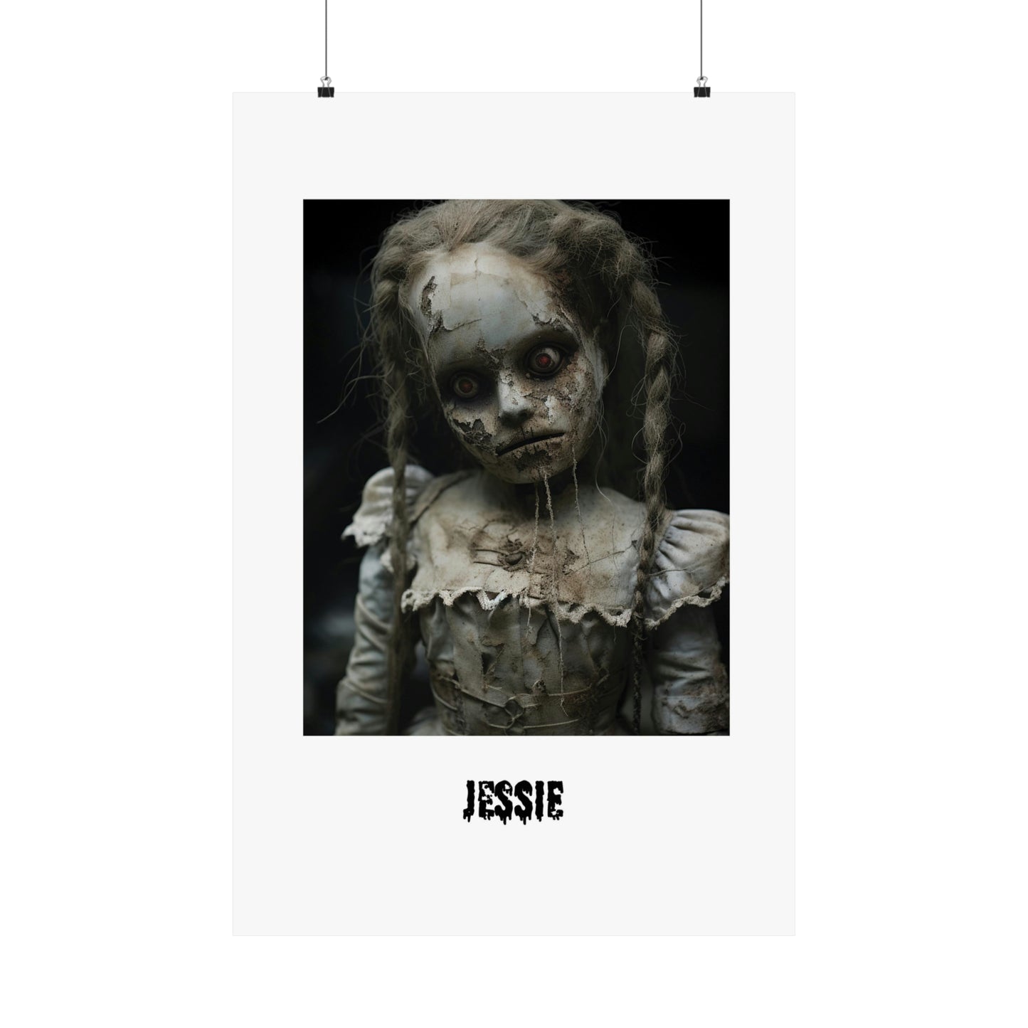 Halloween unique poster | Creepy Doll | Jessie | Halloween Wall Art