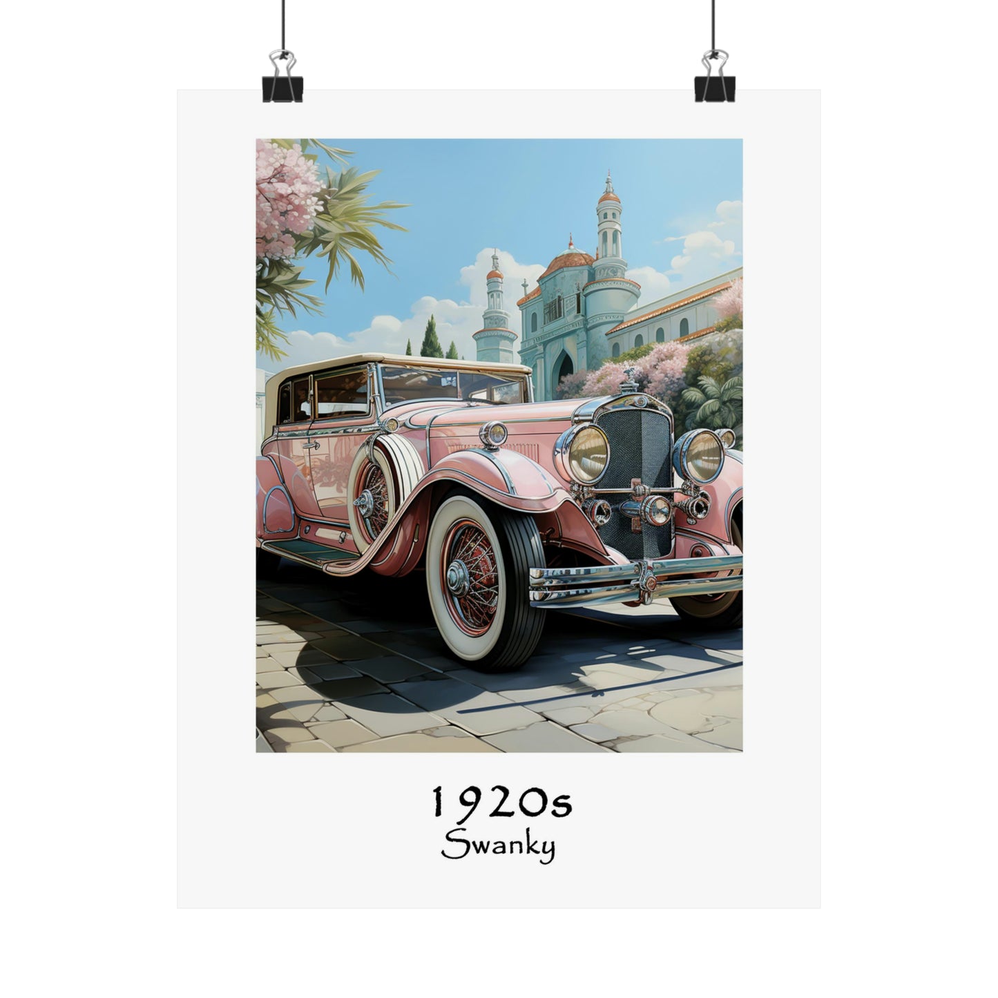 Unique Travel poster | Swanky | Vintage cars |1920s Art Deco Wall Art | Retro Wall Art