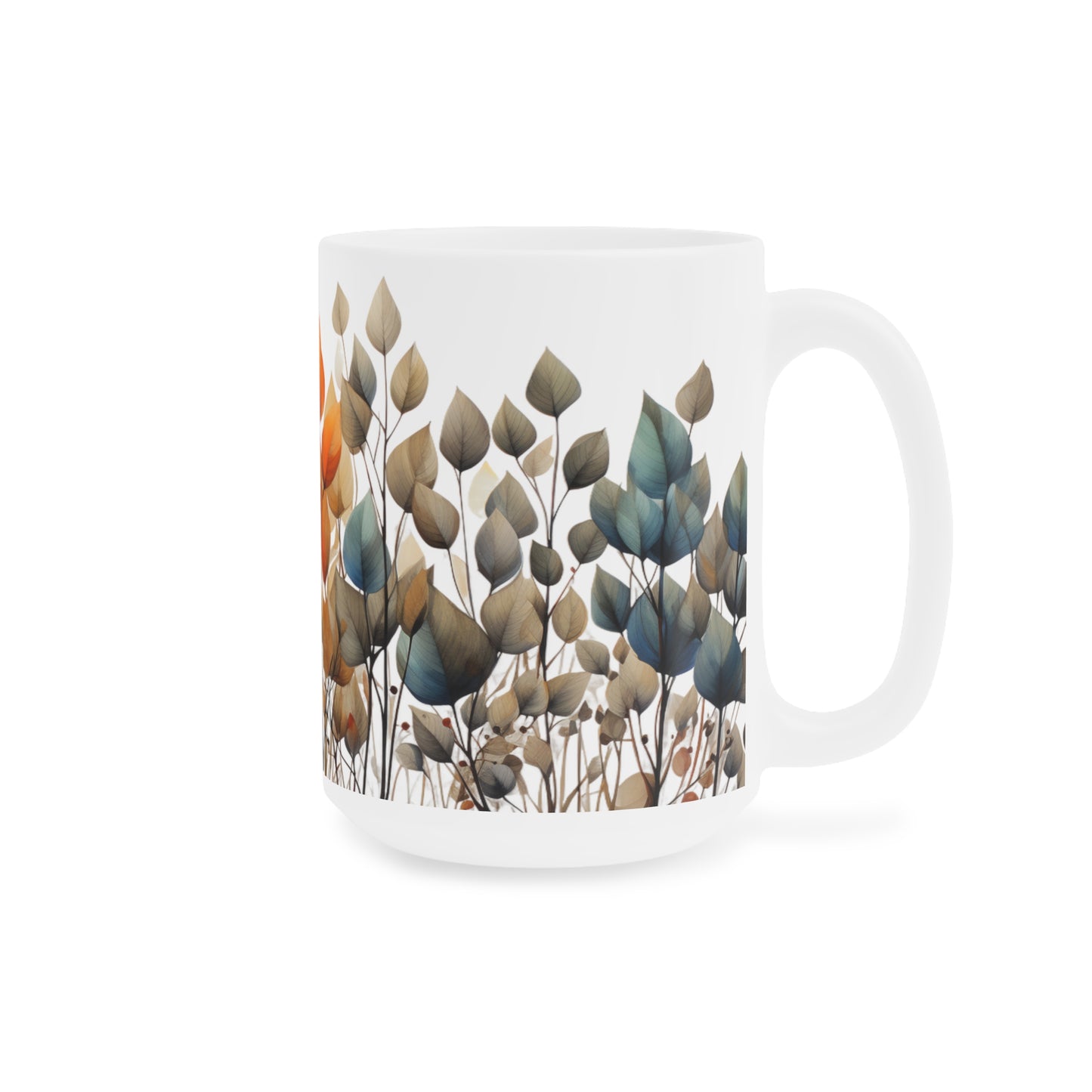 Autumn Leaves | Autumn Fall Coffee Mug | Rustic Fall Mug | Watercolor Fall Mug