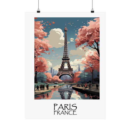 Unique Travel poster| Eiffel Elegance | Paris, France | Eiffel Tower | 1920s Art Deco Wall Art | Retro Wall Art