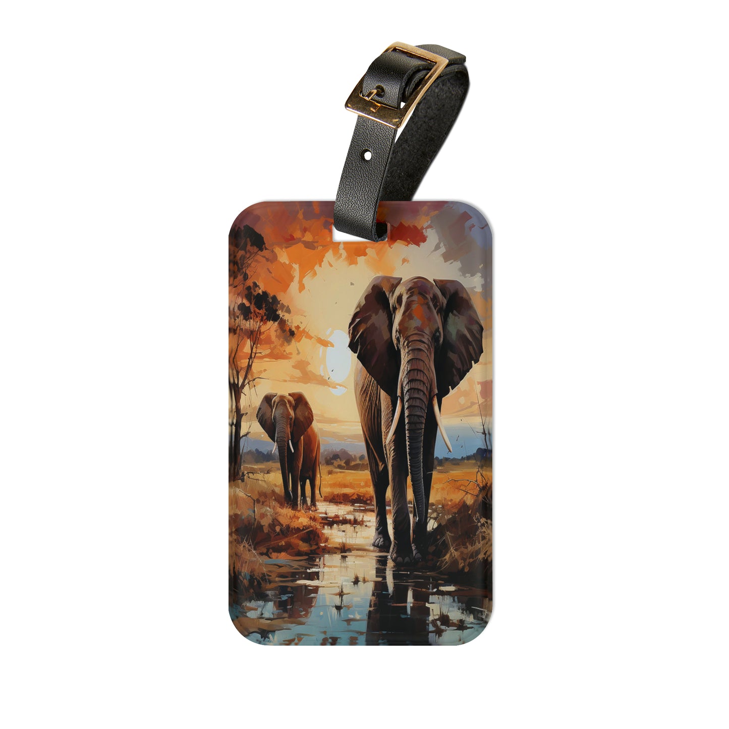 Elephant Elegance Luggage Tag | Artistic Journey Collection | Christmas Vacation | Luggage Tags | Travel Tags