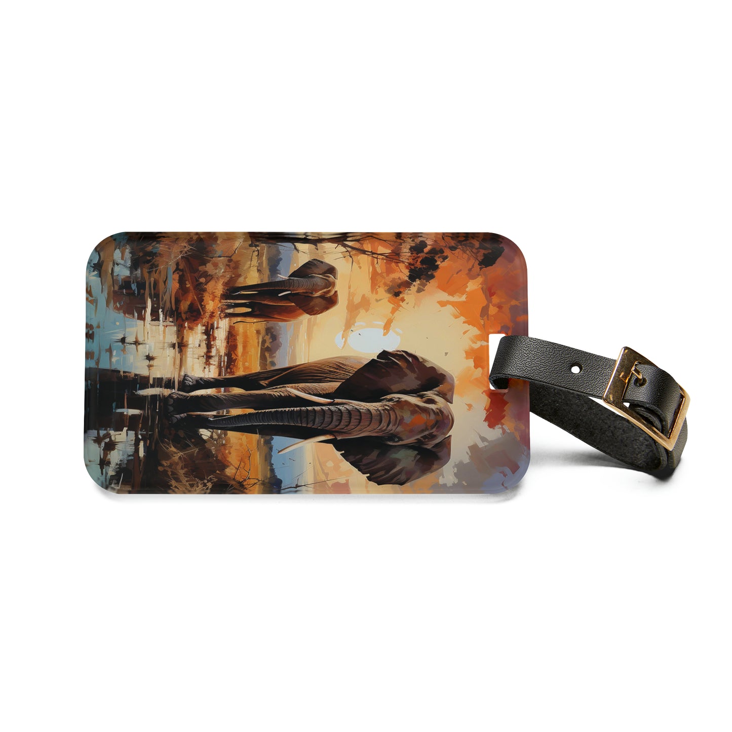 Elephant Elegance Luggage Tag | Artistic Journey Collection | Christmas Vacation | Luggage Tags | Travel Tags