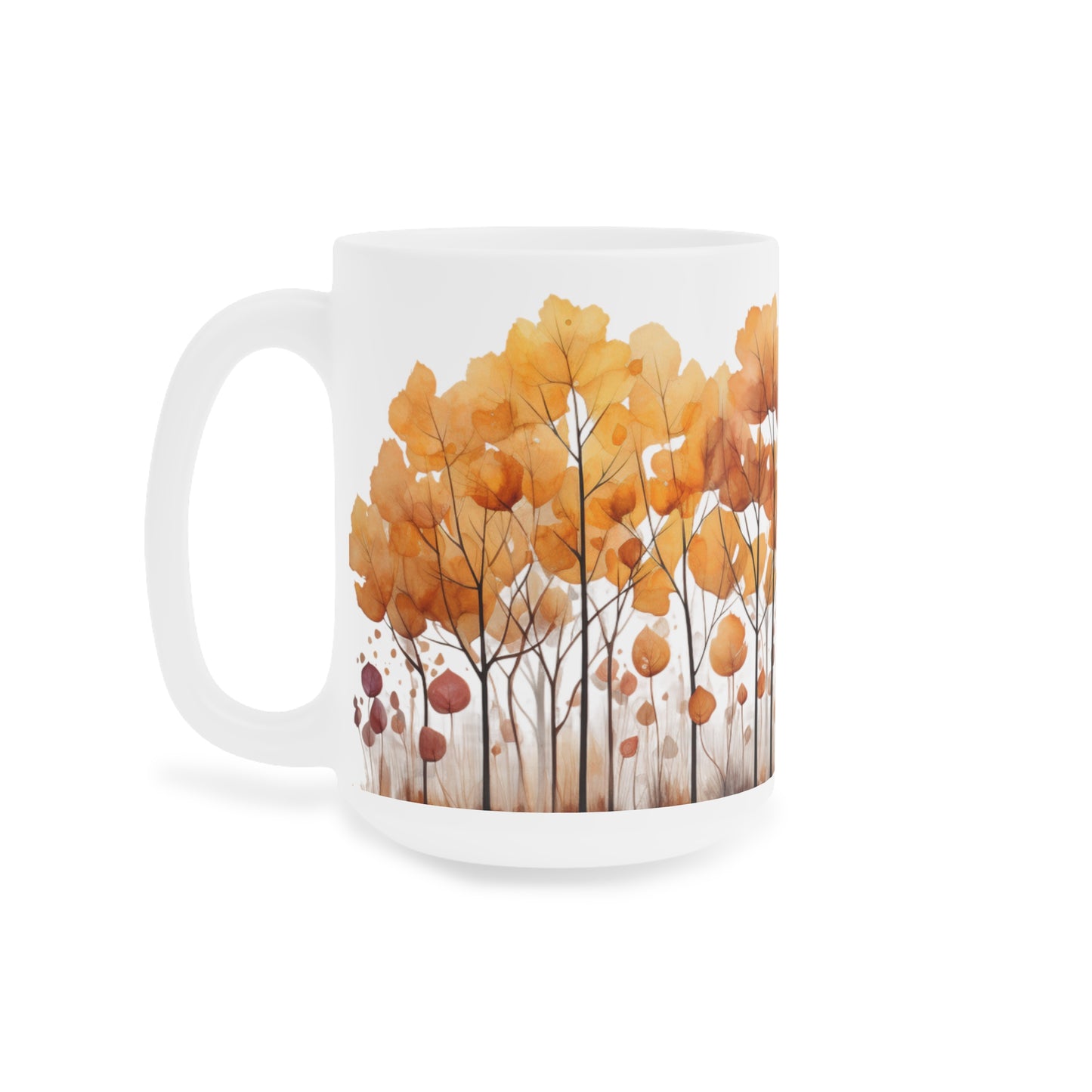 Autumn Turning #2 | Autumn Fall Coffee Mug | Rustic Fall Mug | Watercolor Fall Mug