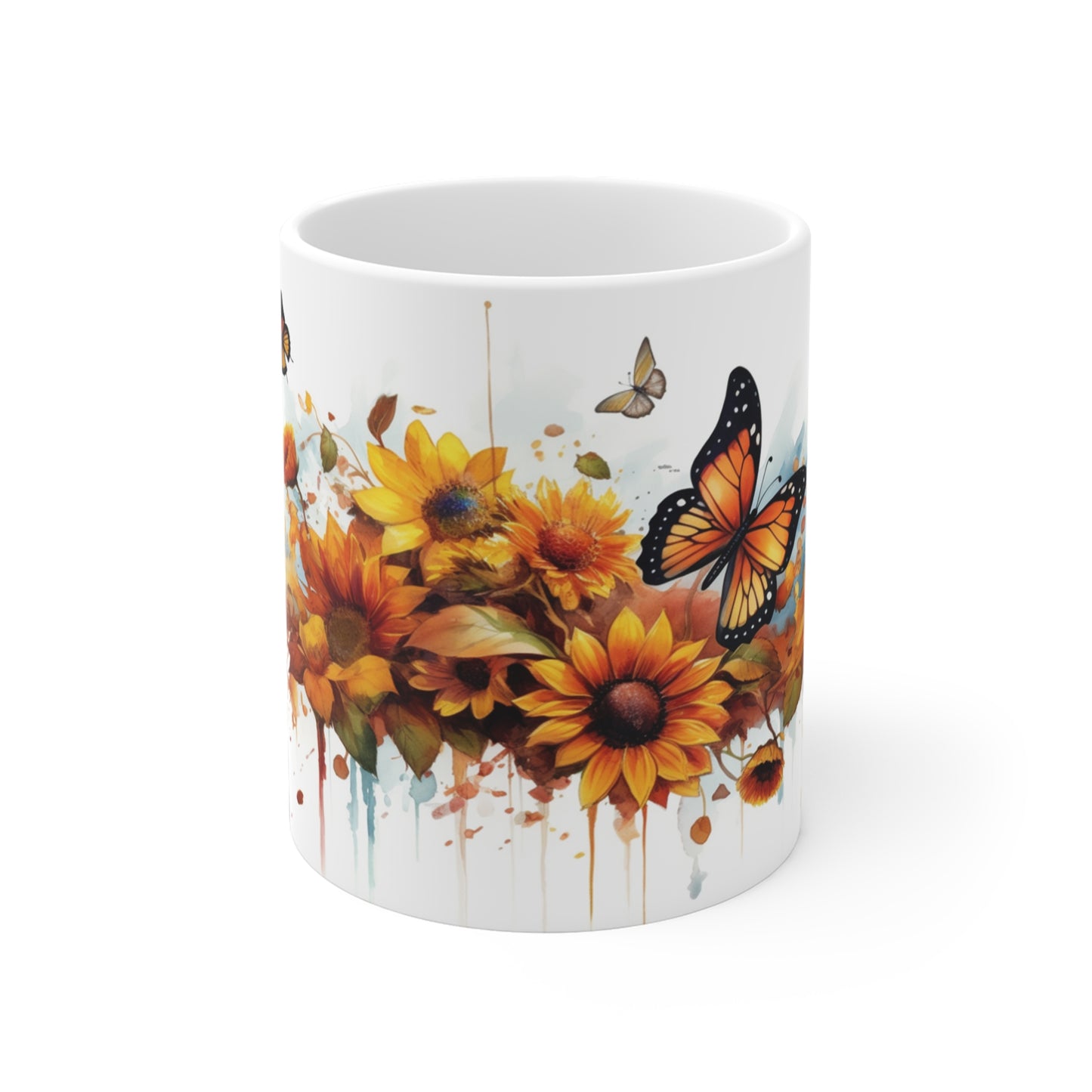 Sunflowers & Butterflies Ceramic Mugs (11oz\15oz\20oz)