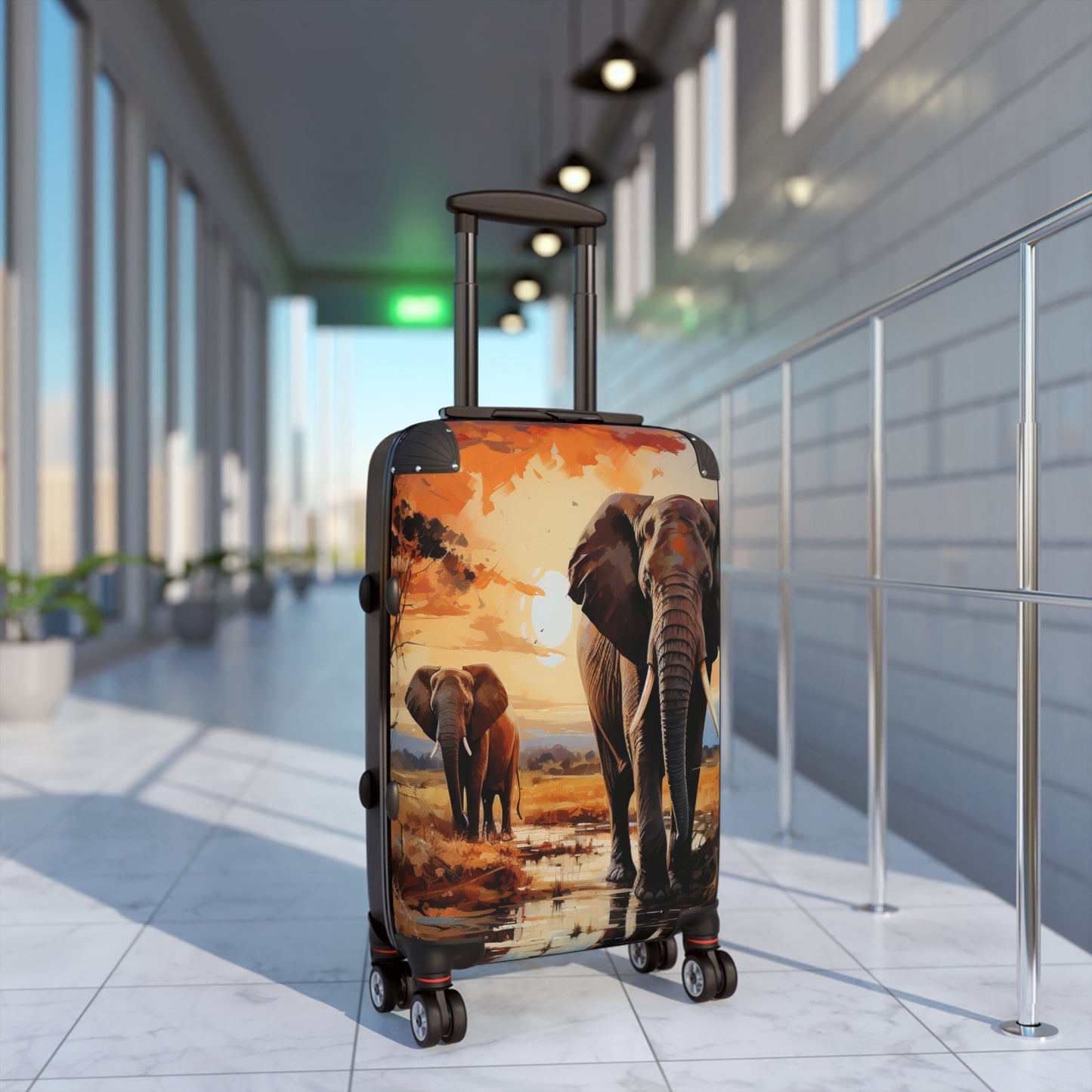 Elephant Elegance Luggage | African Safari Collection | Christmas Vacation | Travel Luggage | Suitcases