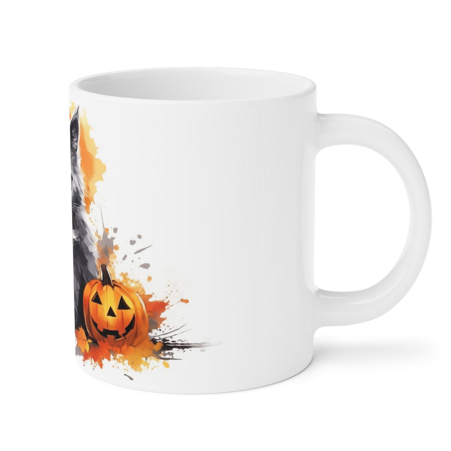 Halloween Black Cat with Pumpkins Ceramic Mugs (11oz\15oz\20oz)