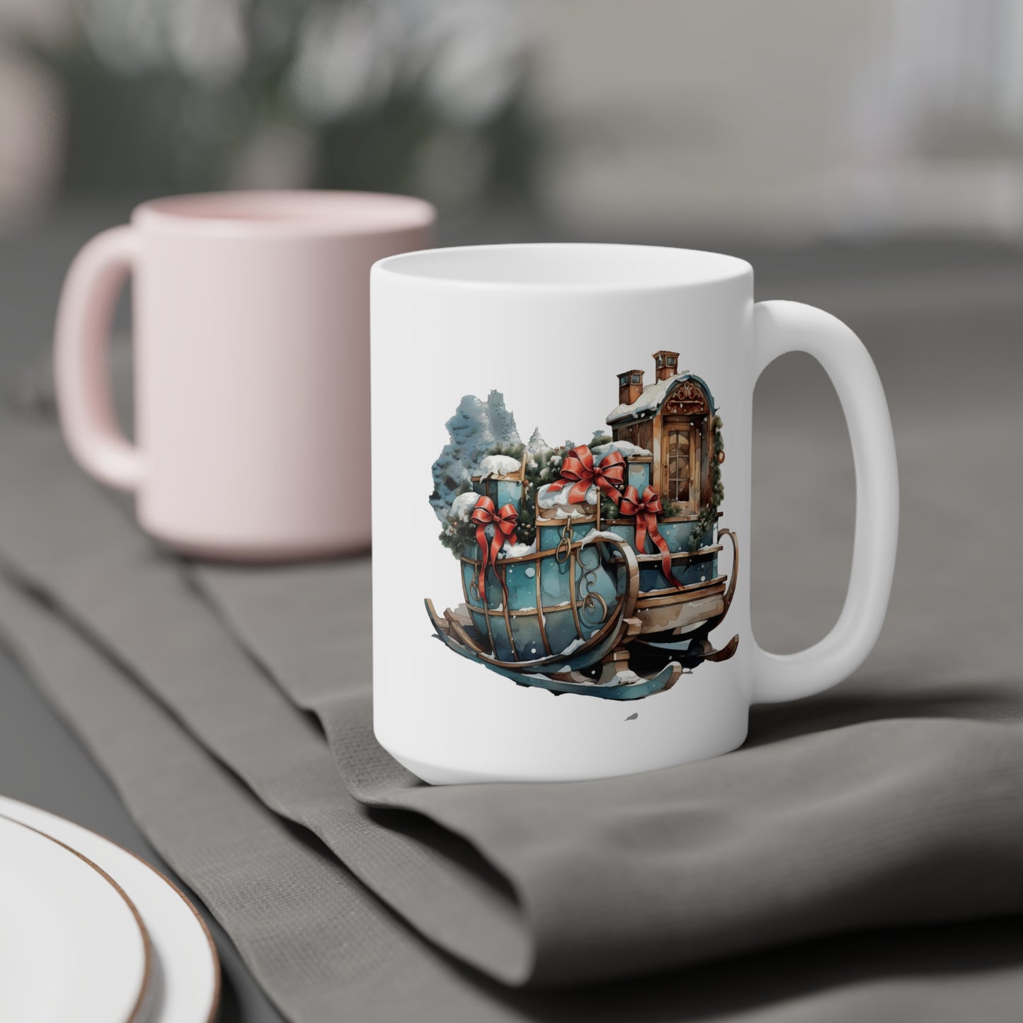 Jingle & Java | Christmas Coffee Mugs | Coffee Ceramic Mugs (11oz\15oz\20oz) | Coffee Mugs