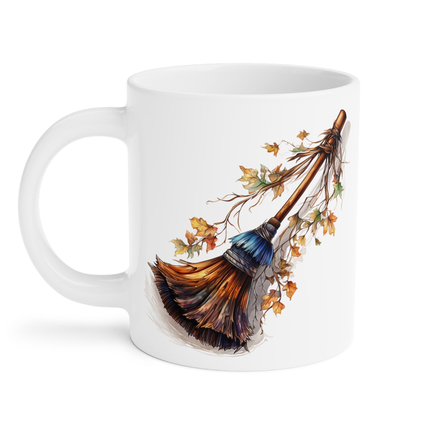 Halloween Autumn Witch's Broom Ceramic Mugs (11oz\15oz\20oz)